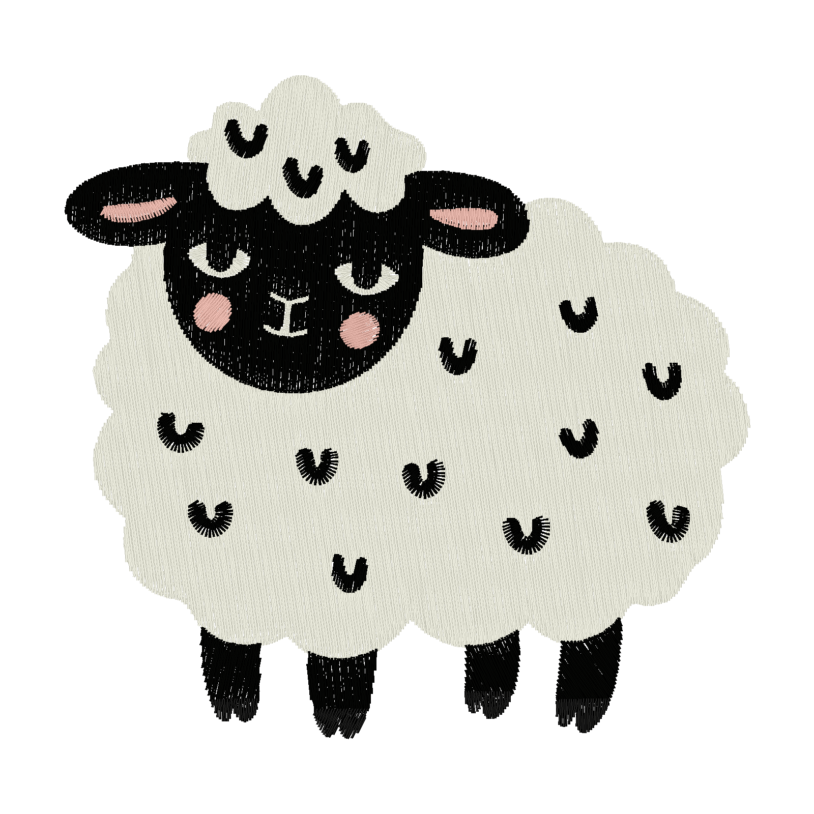 Adorable Sheep digital stitch preview