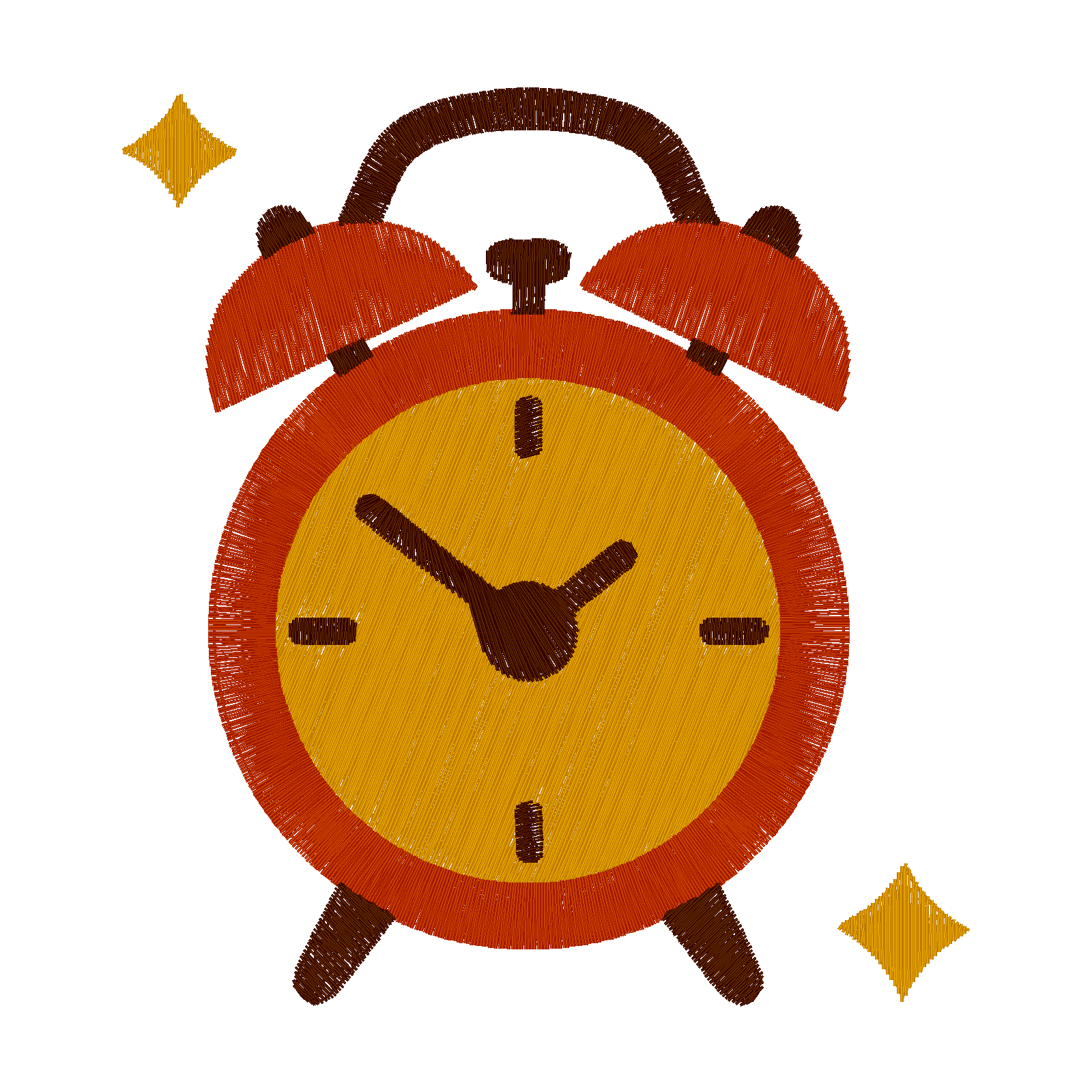 Analog Alarm Clock digital stitch preview