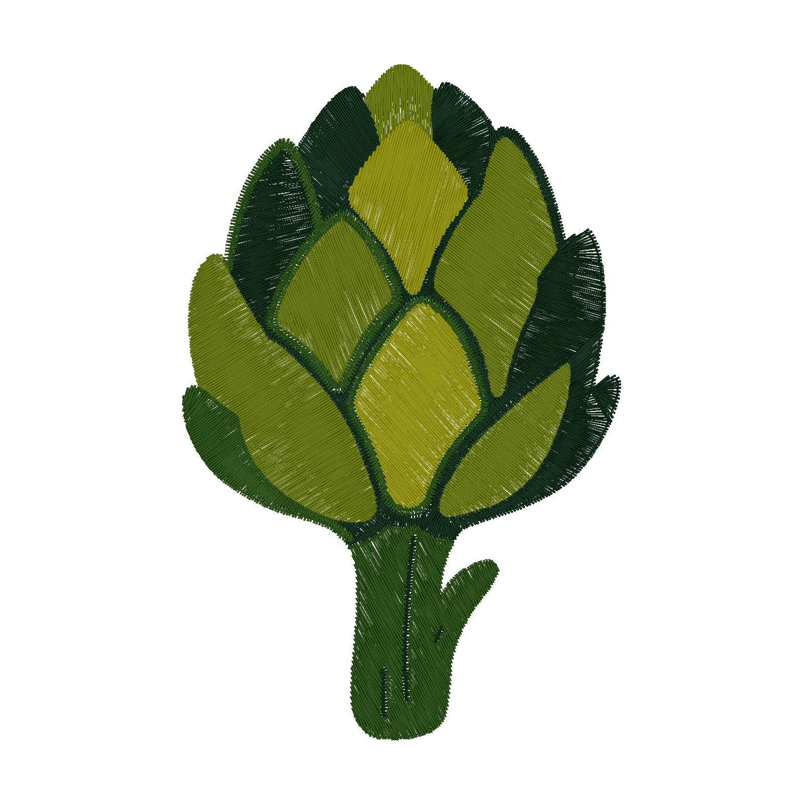 Artichoke digital stitch preview