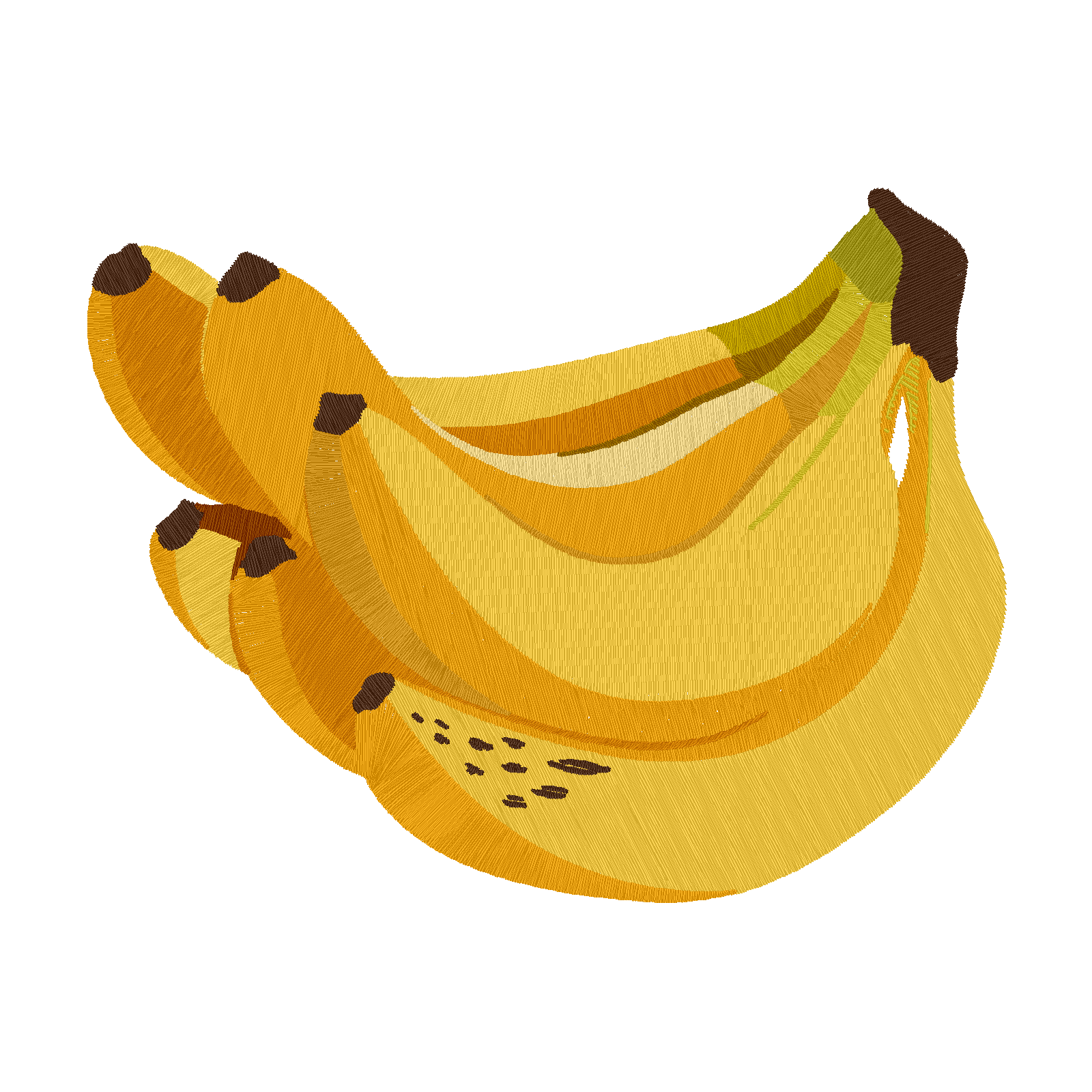 Bunch of Bananas digital stitch preview