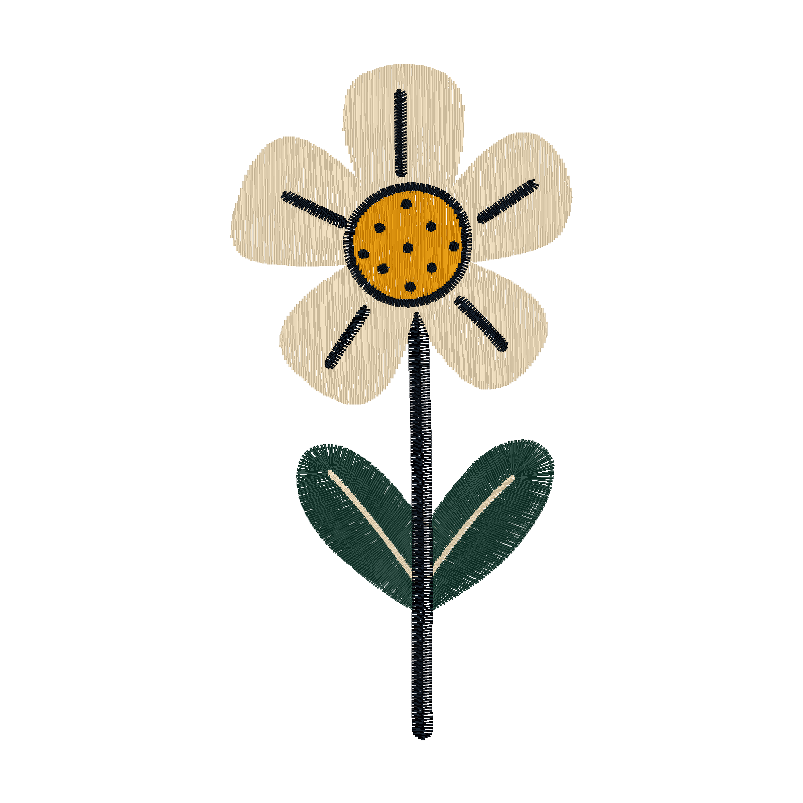 Buttercream Bloom digital stitch preview
