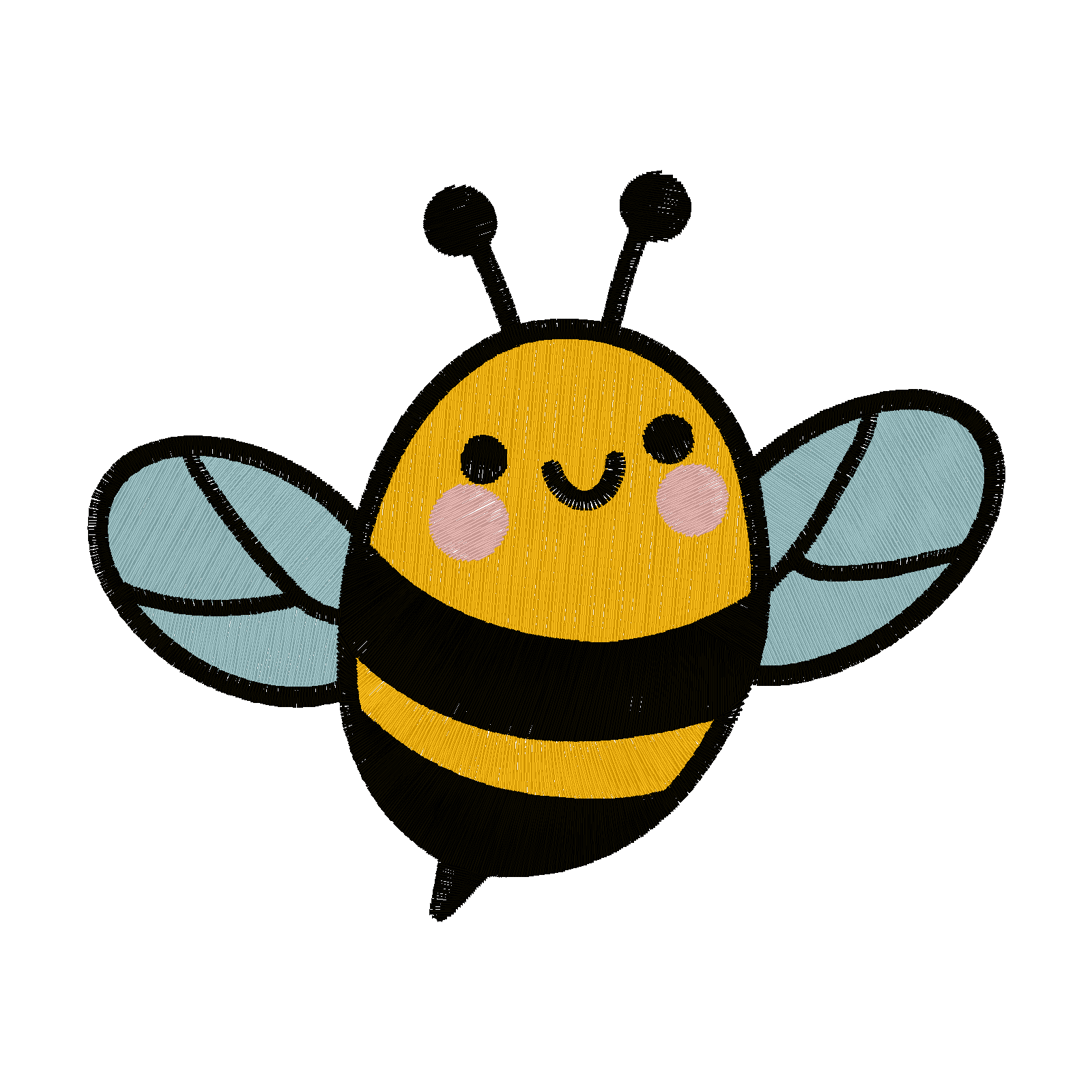 Buzz Buddy Bee digital stitch preview