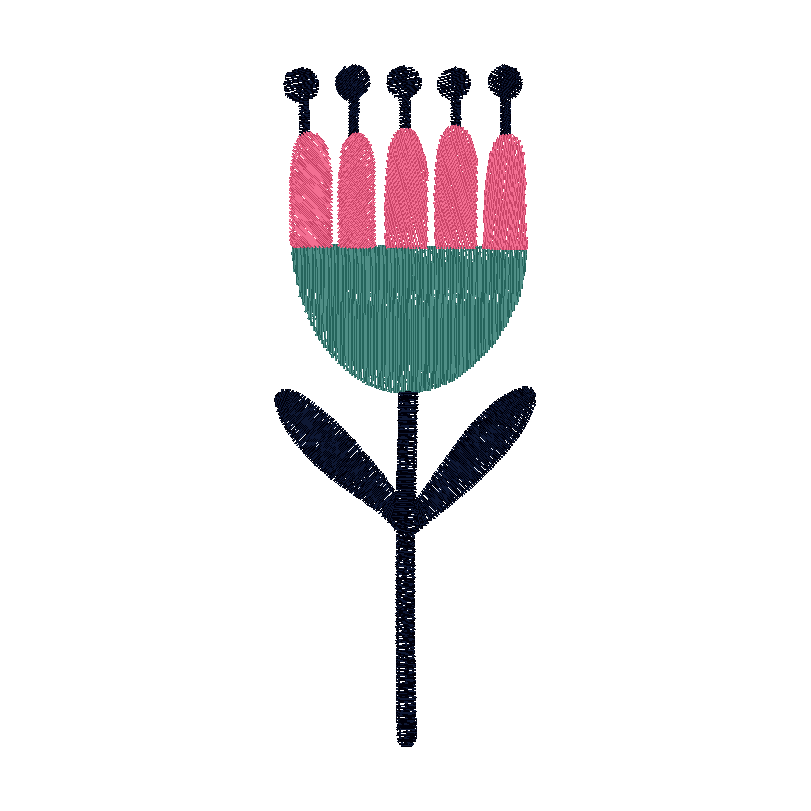 Candy Pop Tulip digital stitch preview