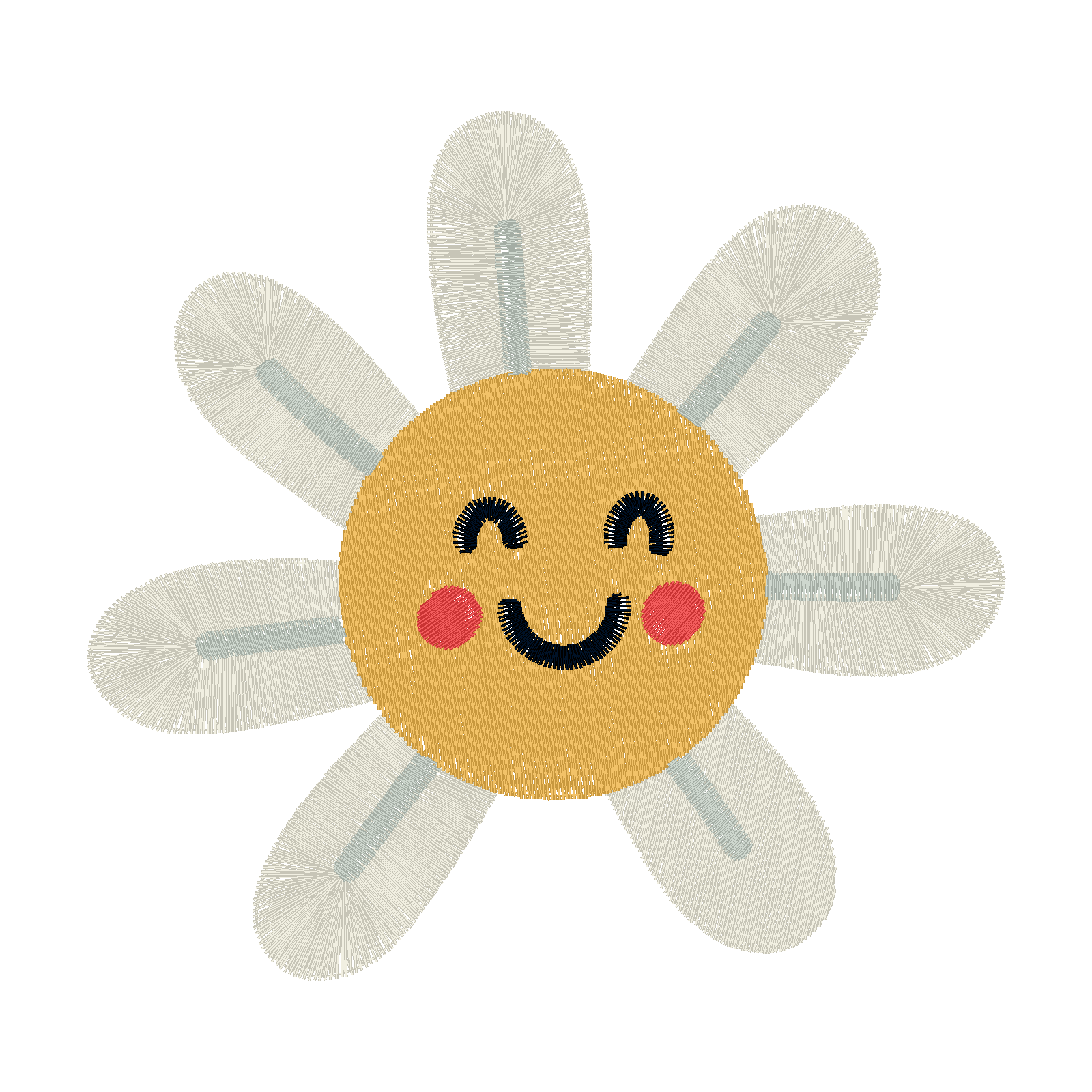 Cheerful Daisy digital stitch preview