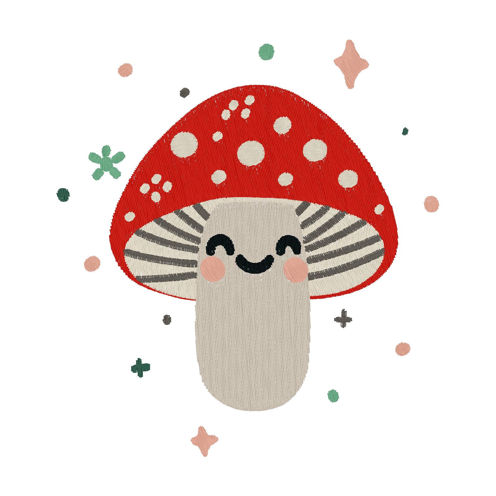 Cheerful Toadstool digital stitch preview