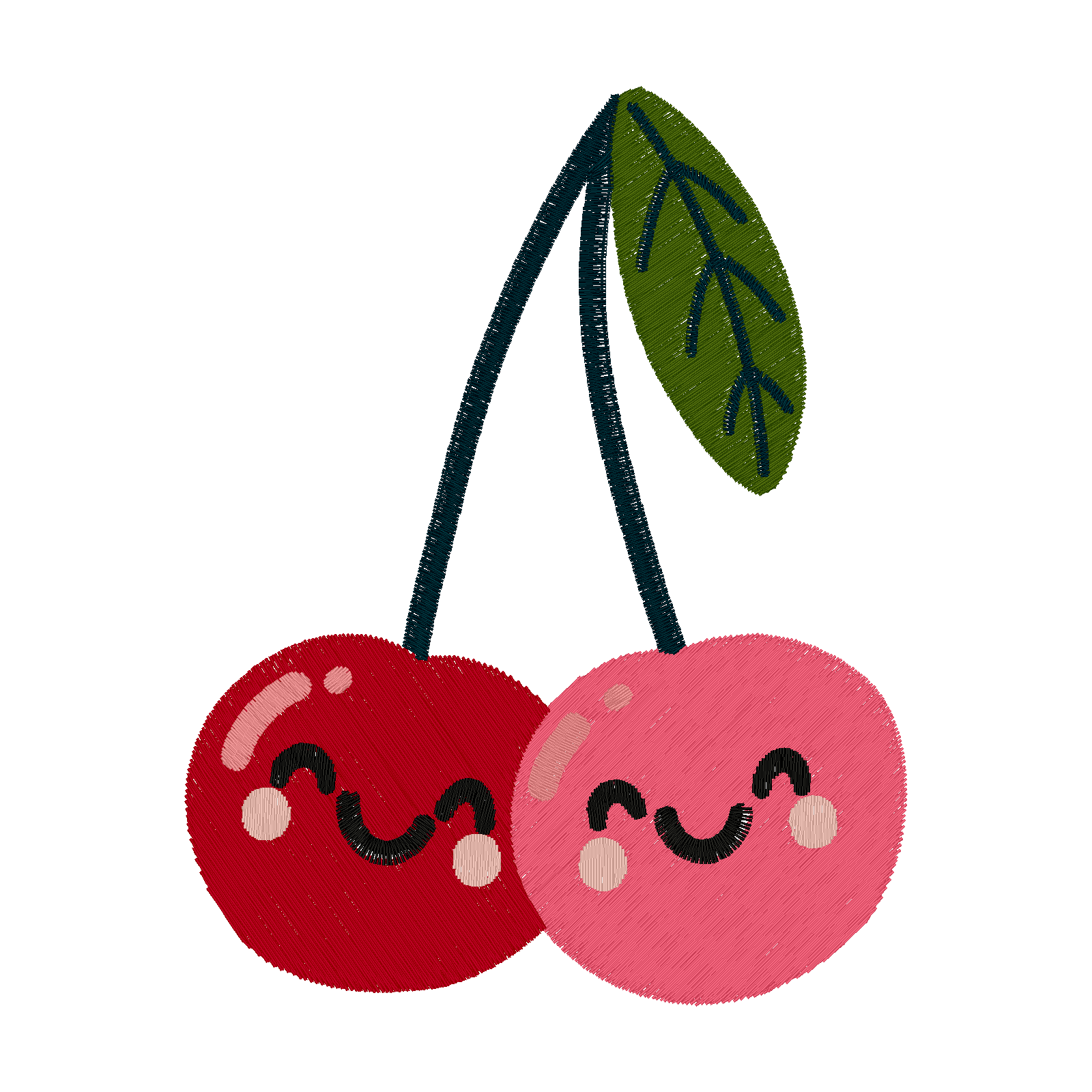 Cherry Sweethearts digital stitch preview