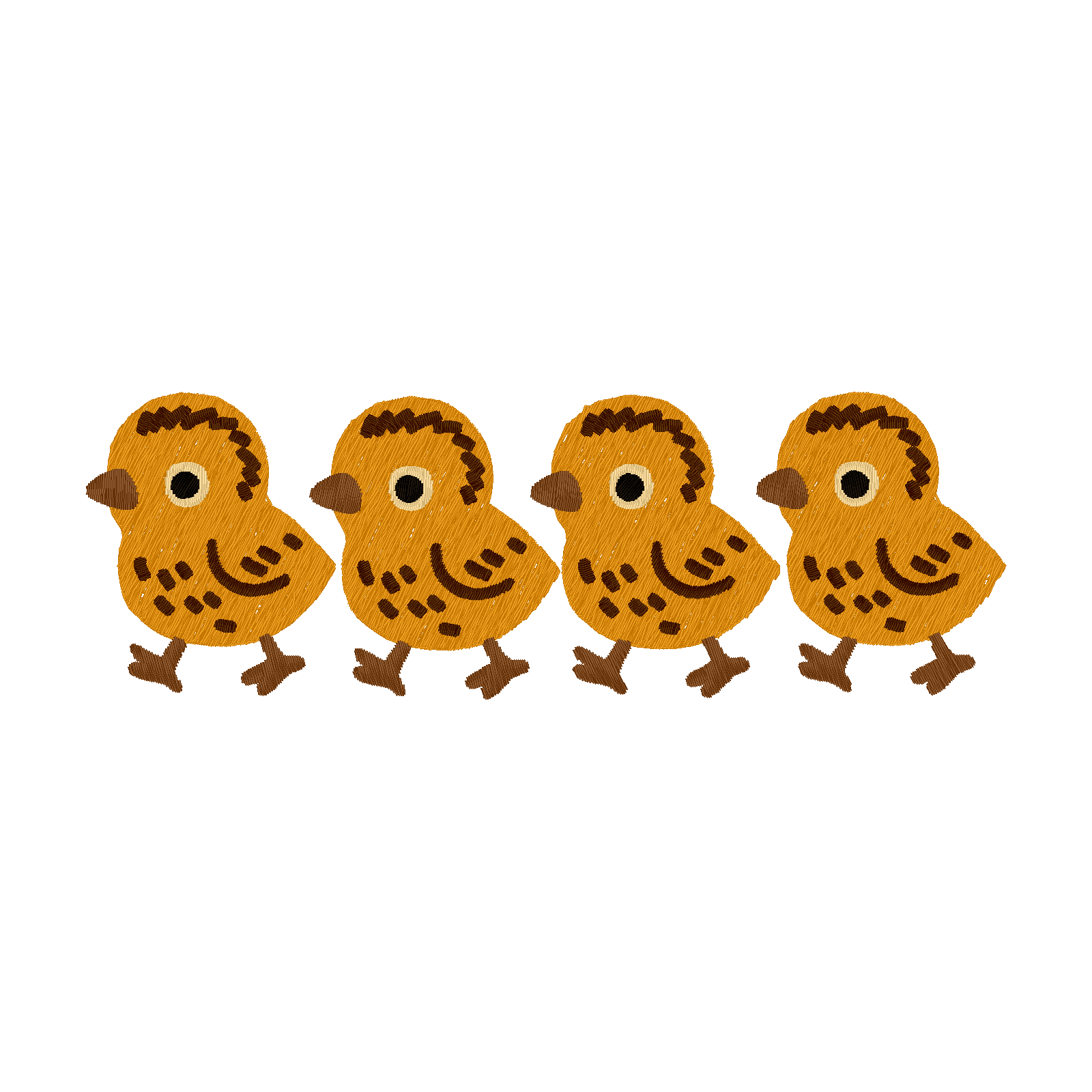 Chick Parade digital stitch preview