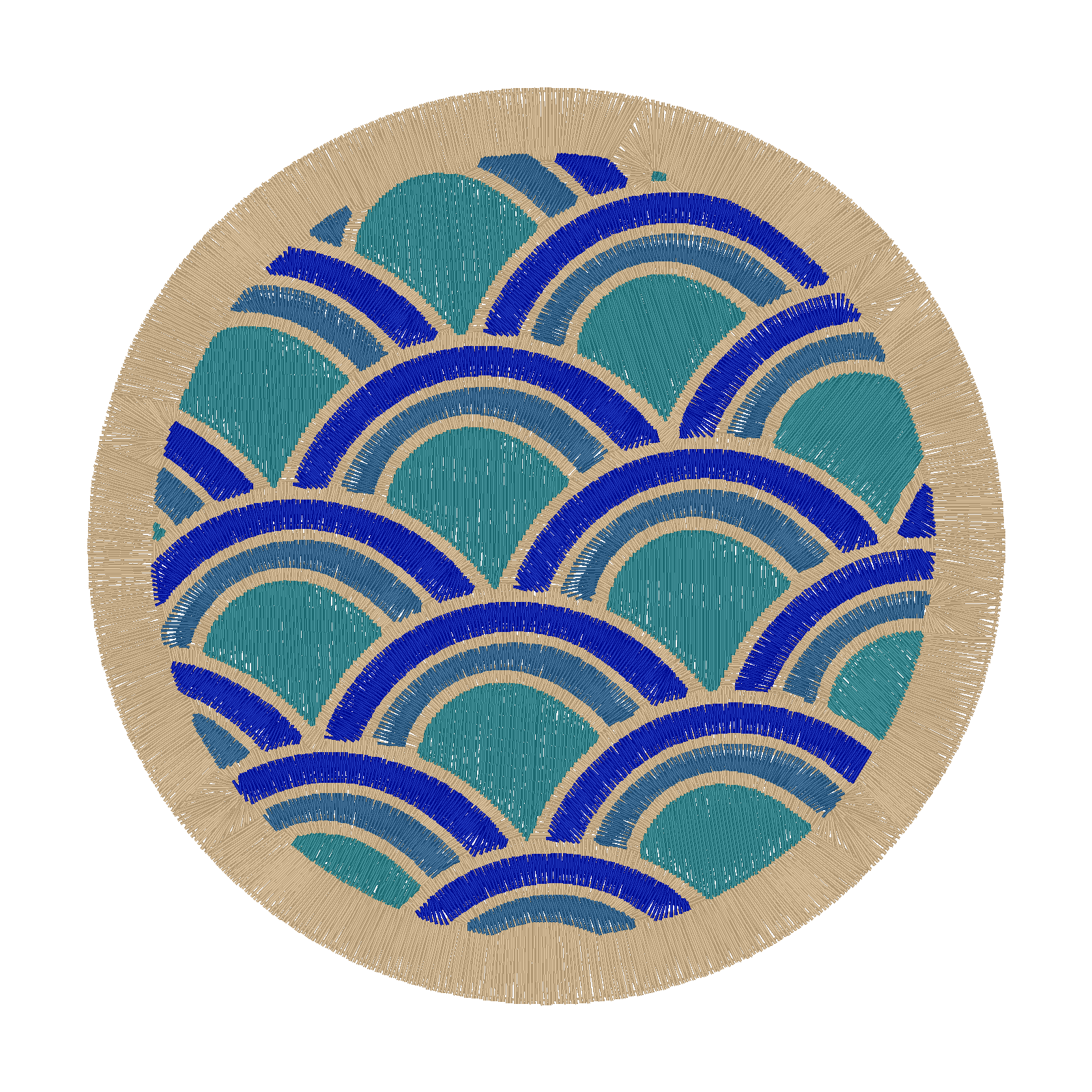 Circle Pattern digital stitch preview