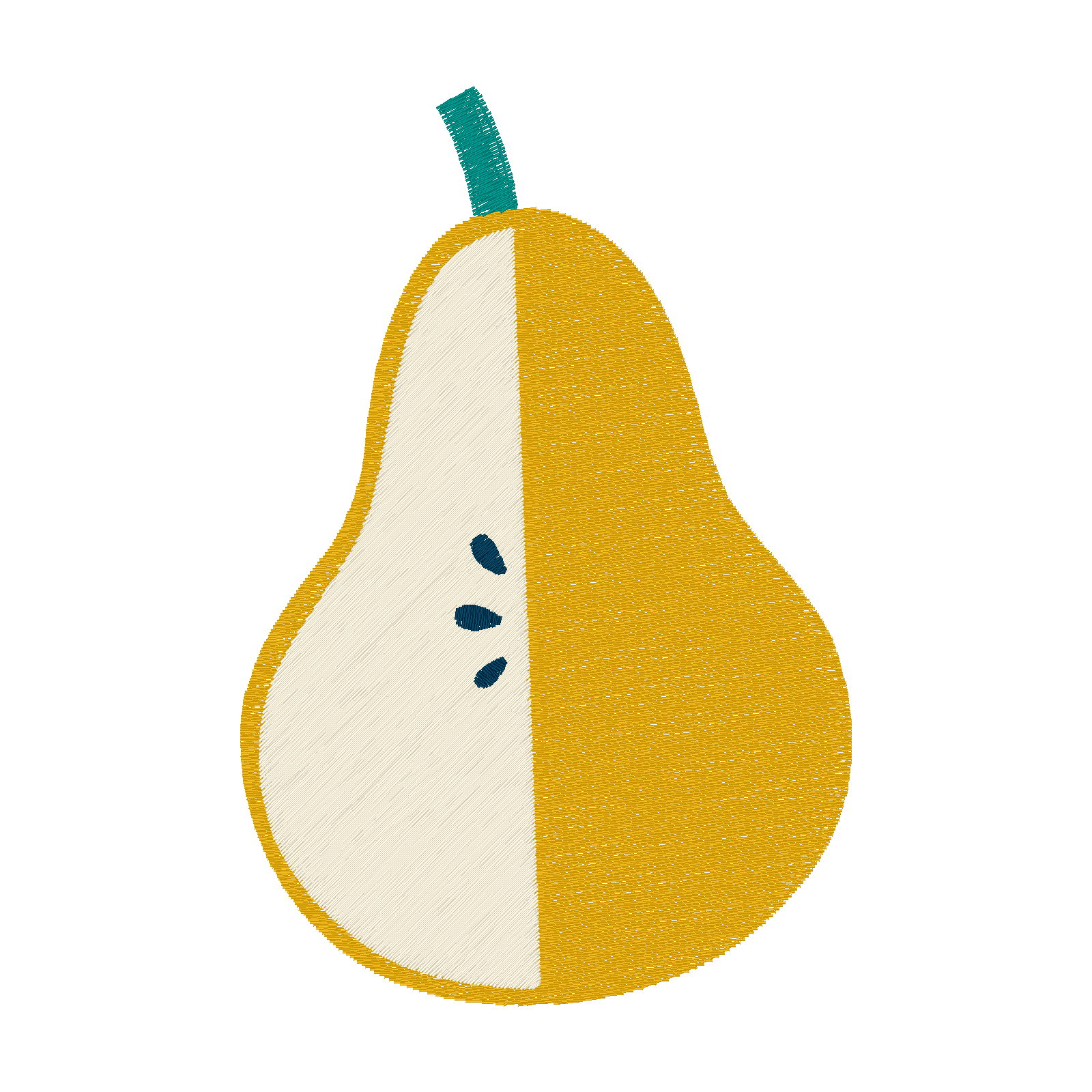 Cut Pear stitch preview