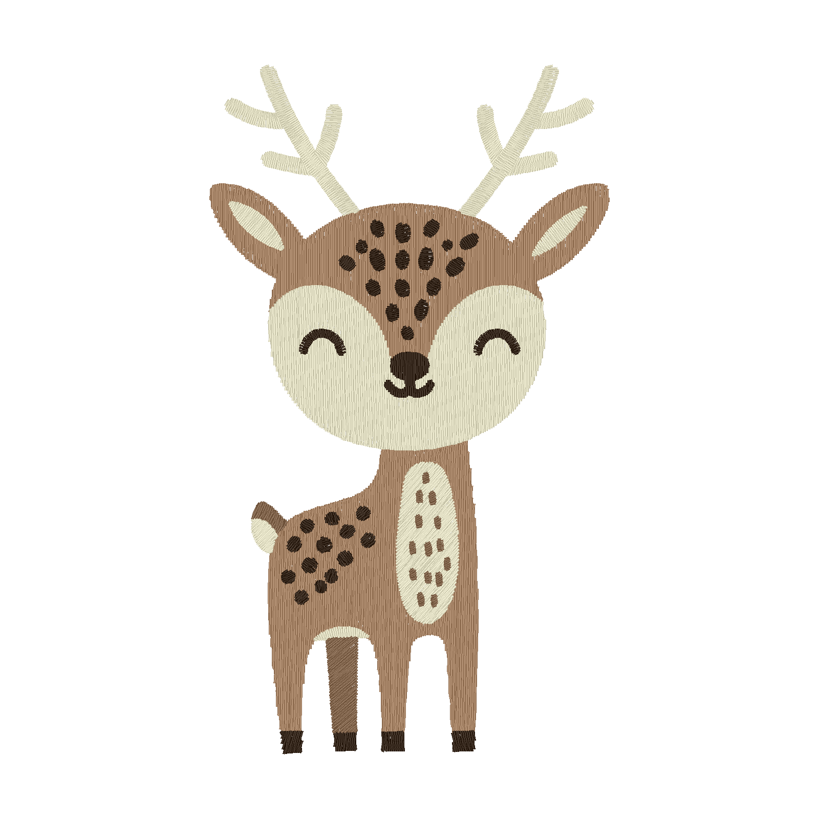 Cute Woodland Deer digital stitch preview