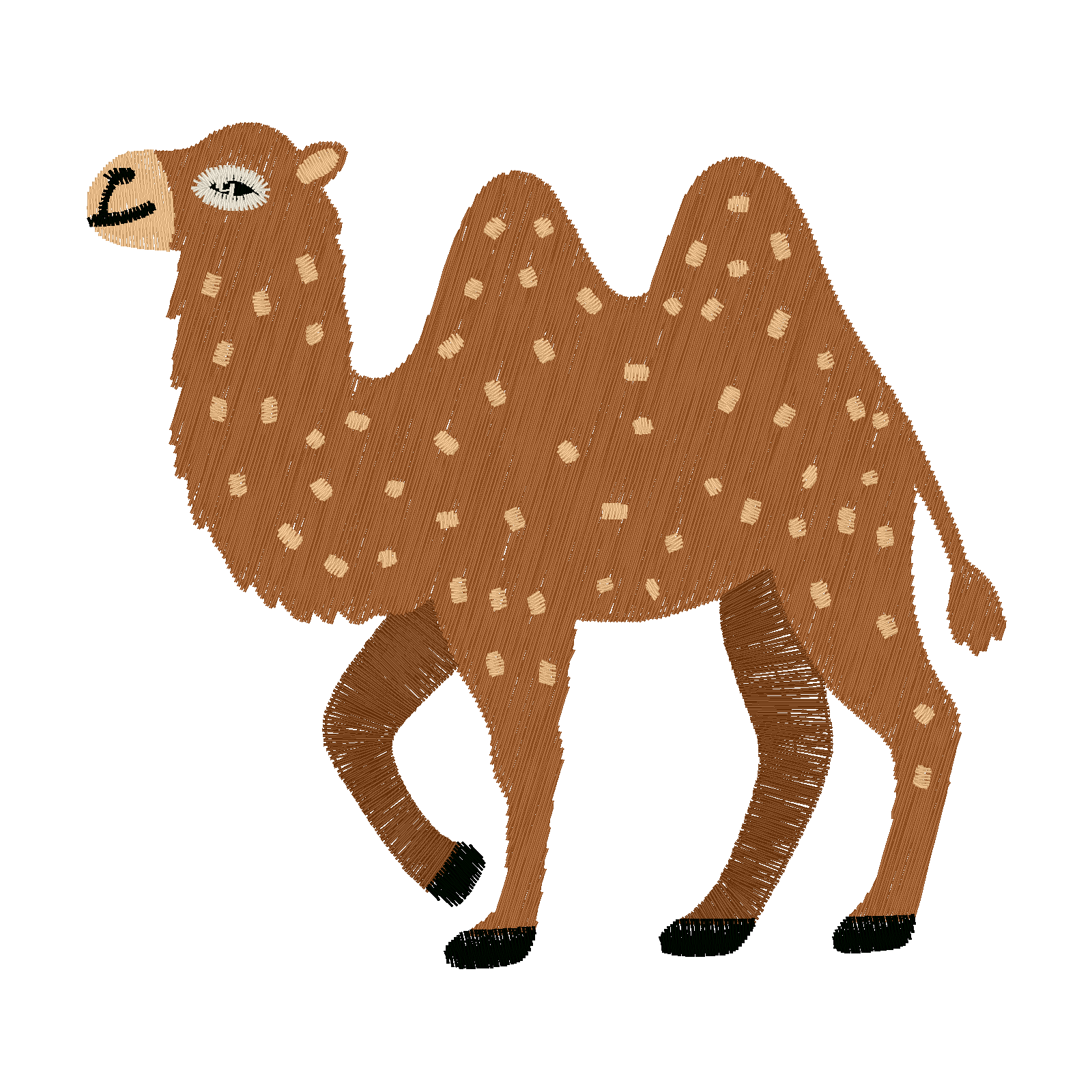 Desert Wanderer Camel digital stitch preview