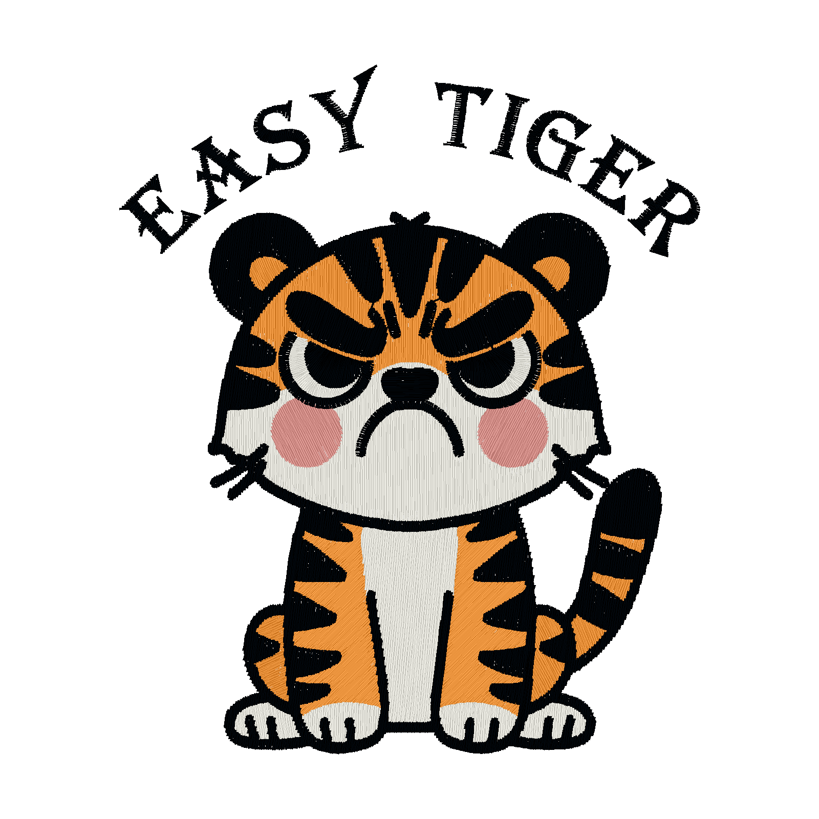 Easy Tiger digital stitch preview