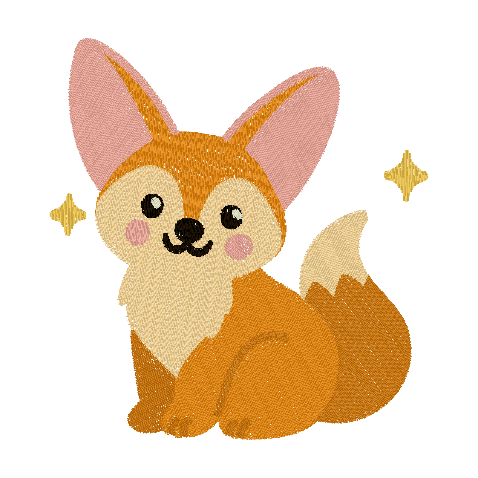 Fennec Fox digital stitch preview