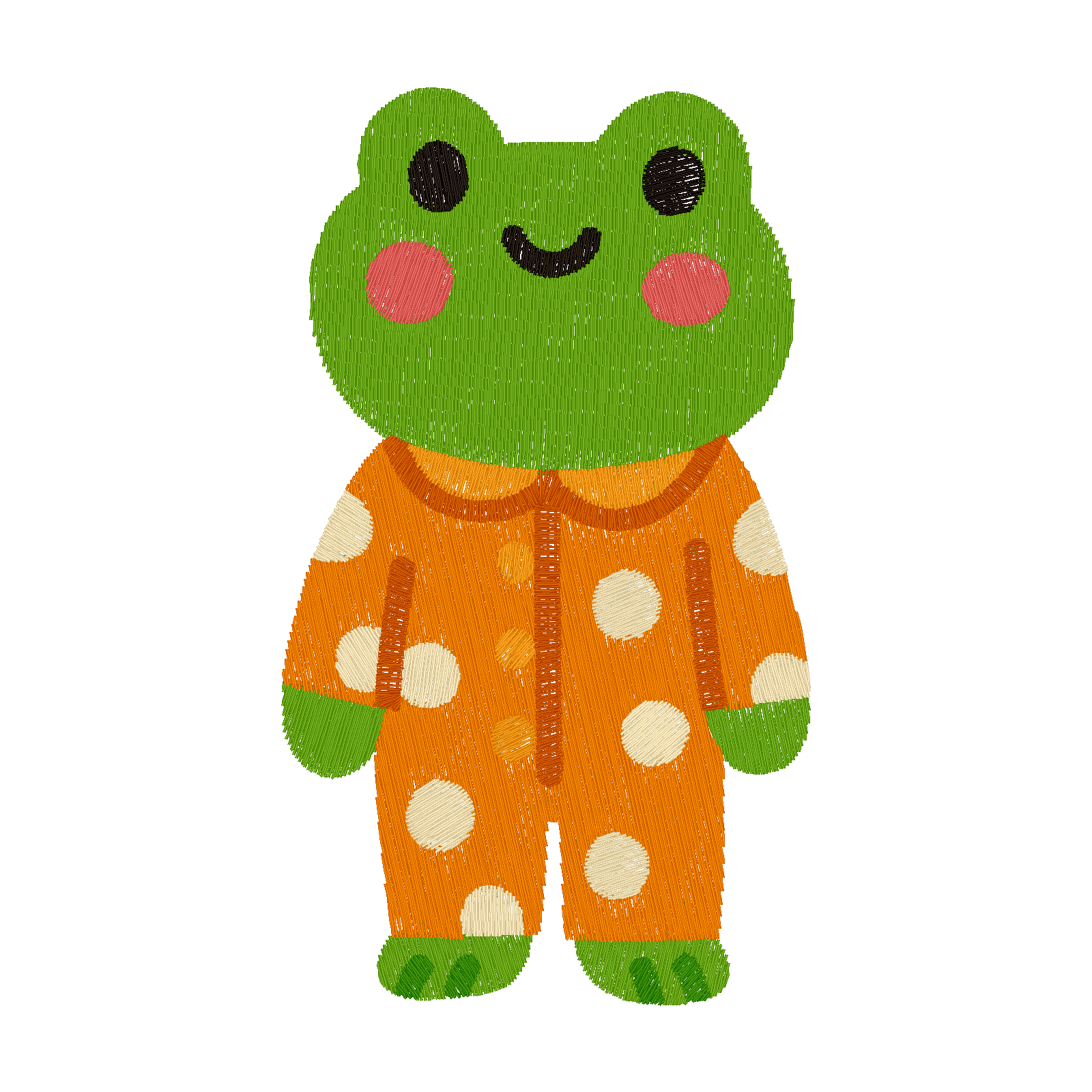 Frog Pajamas digital stitch preview