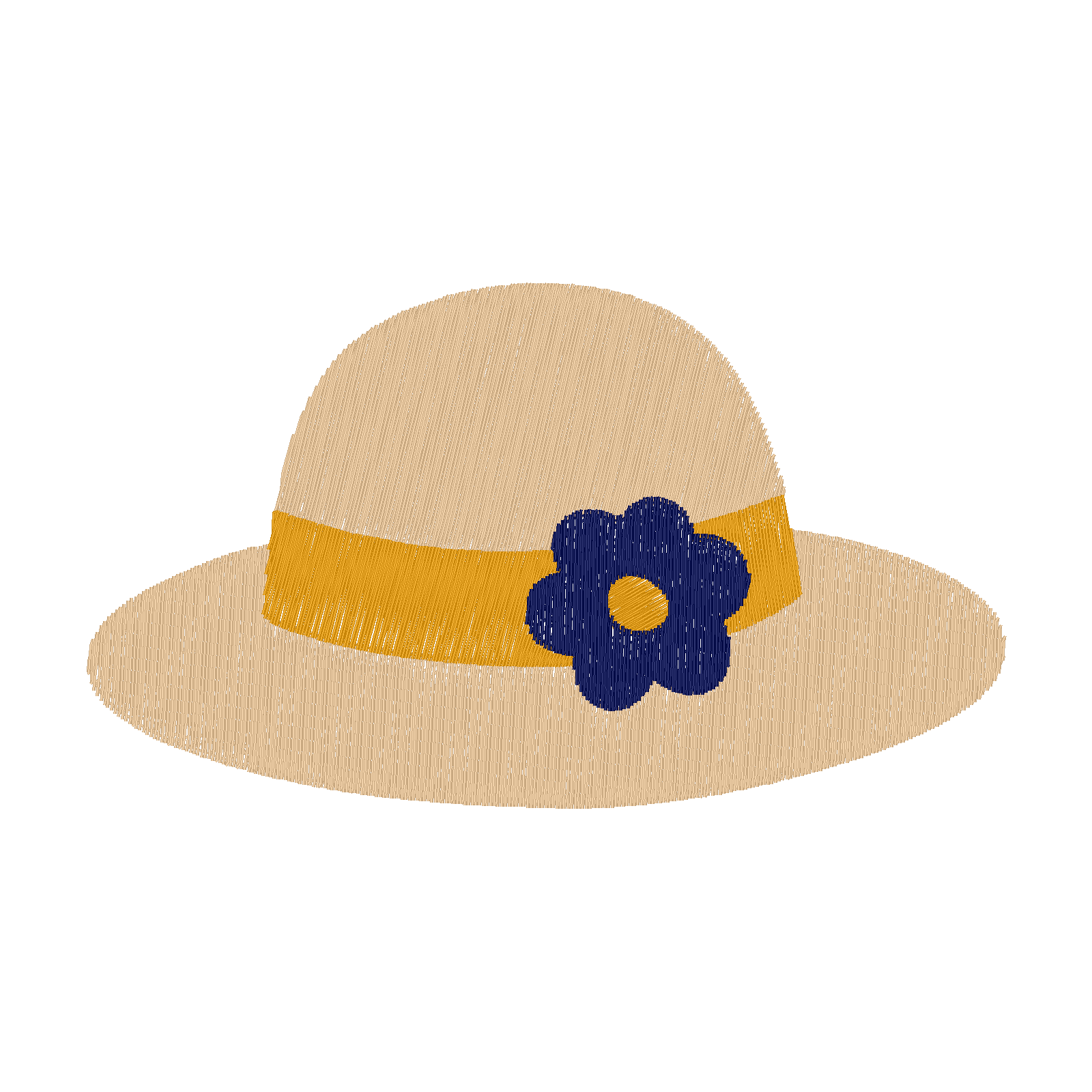 Garden Hat digital stitch preview
