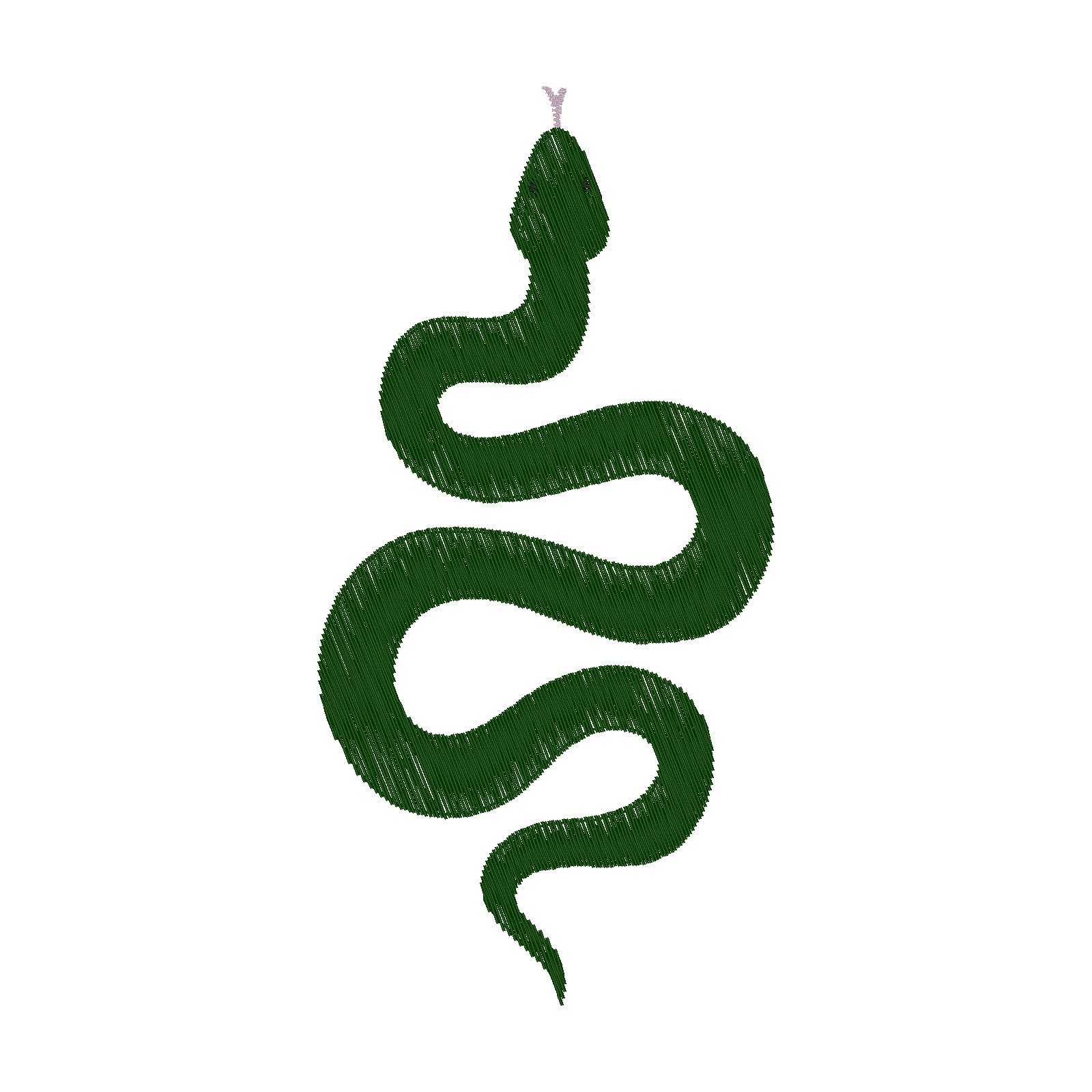 Garden Snake digital stitch preview