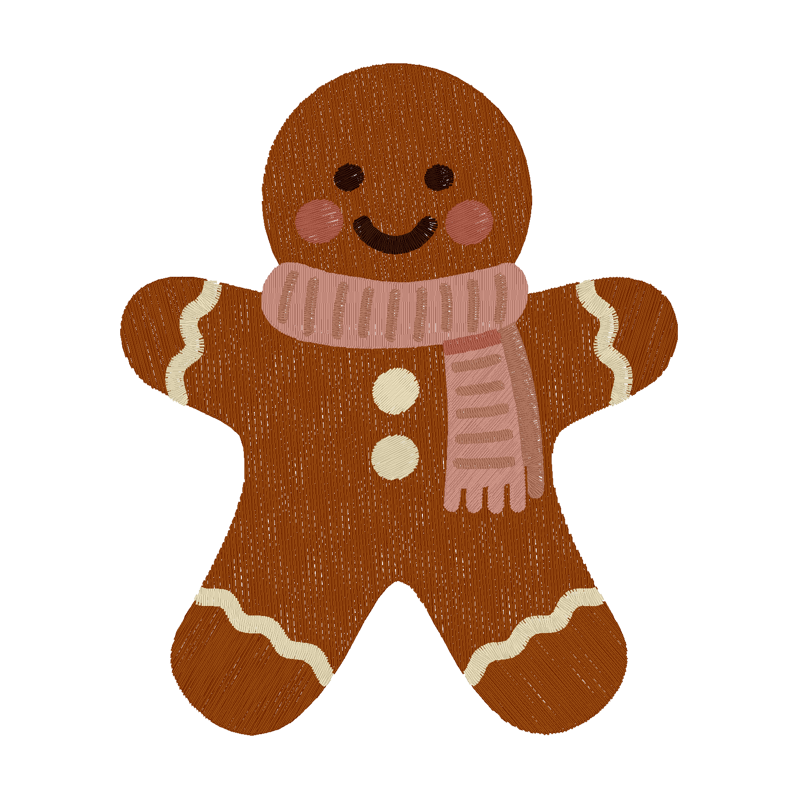 Gingerbread Man digital stitch preview