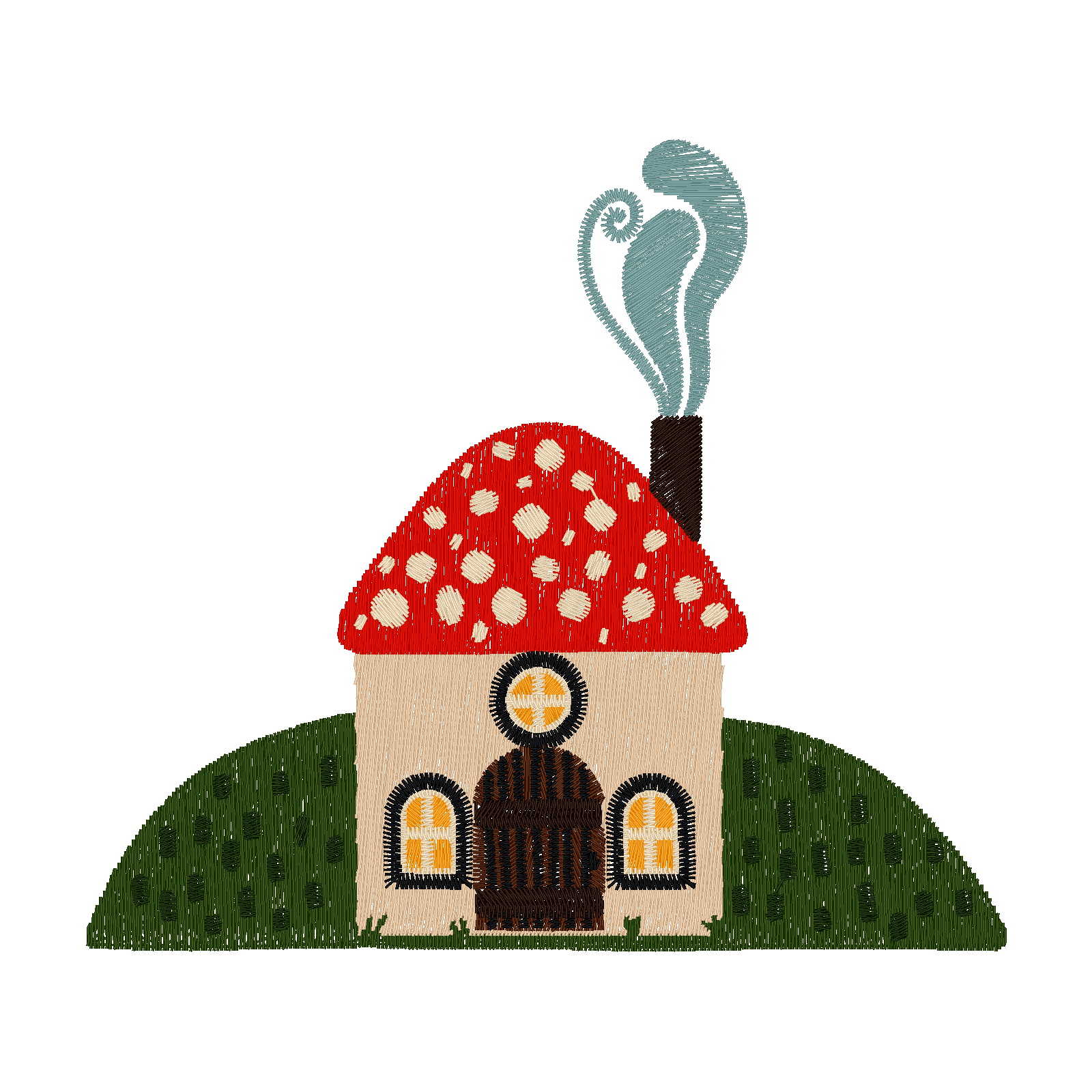 Gnome House digital stitch preview