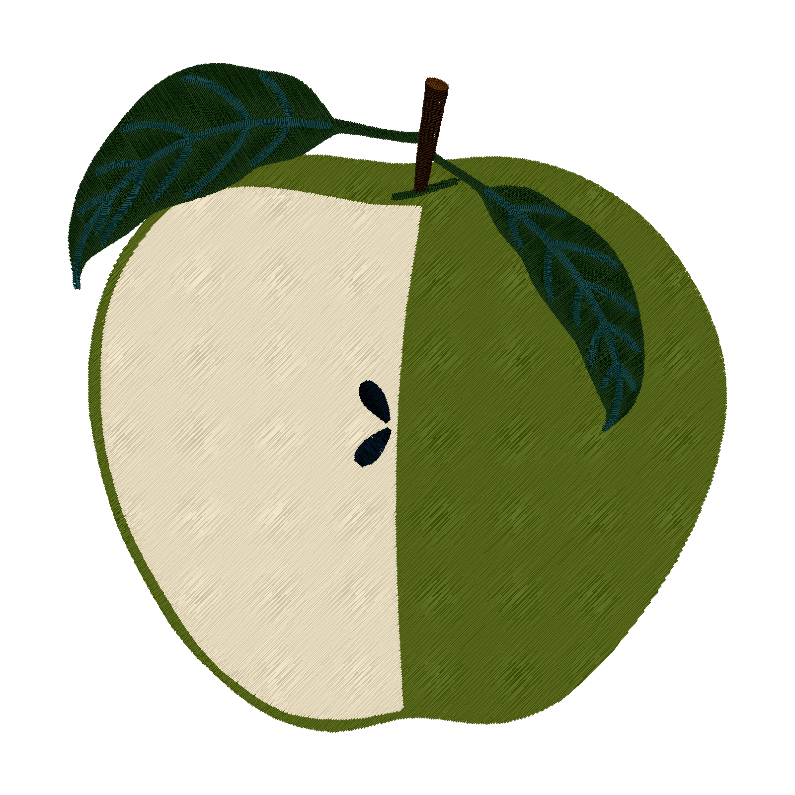Green Apple stitch preview