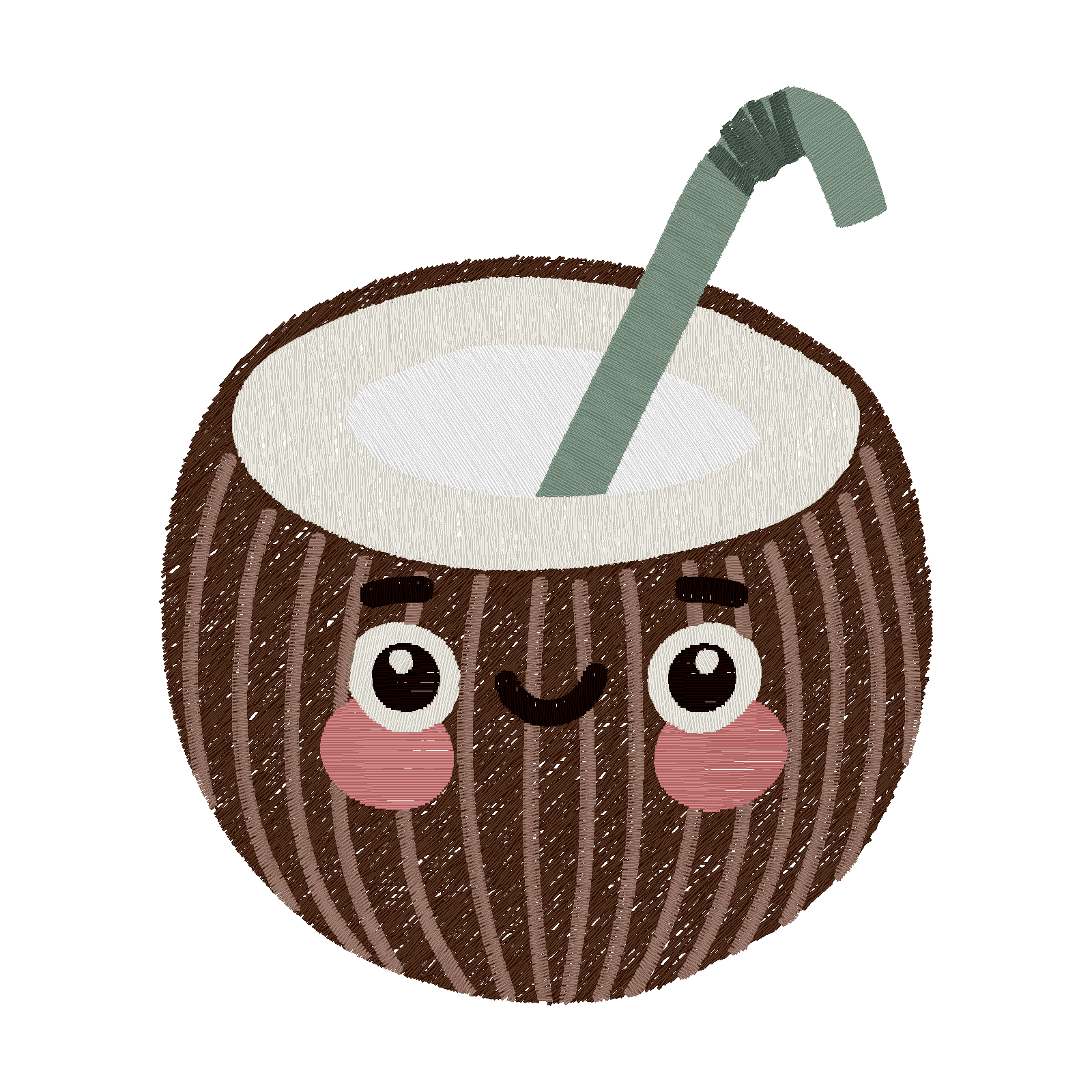 Happy Coconut stitch preview