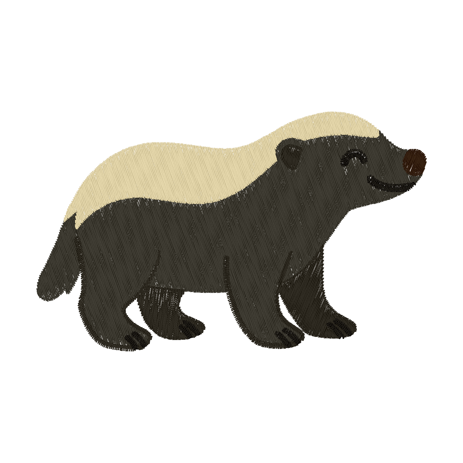 Honey Badger digital stitch preview