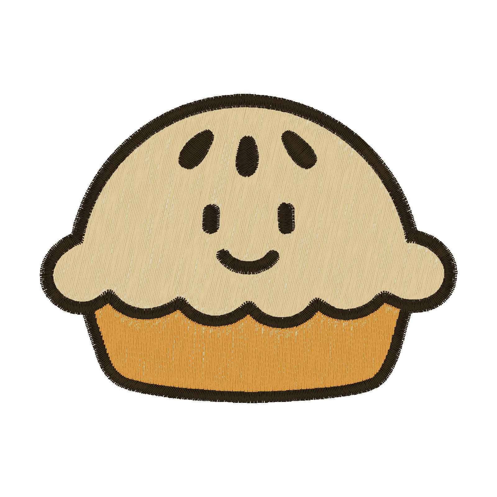 Kawaii Pie Patch digital stitch preview