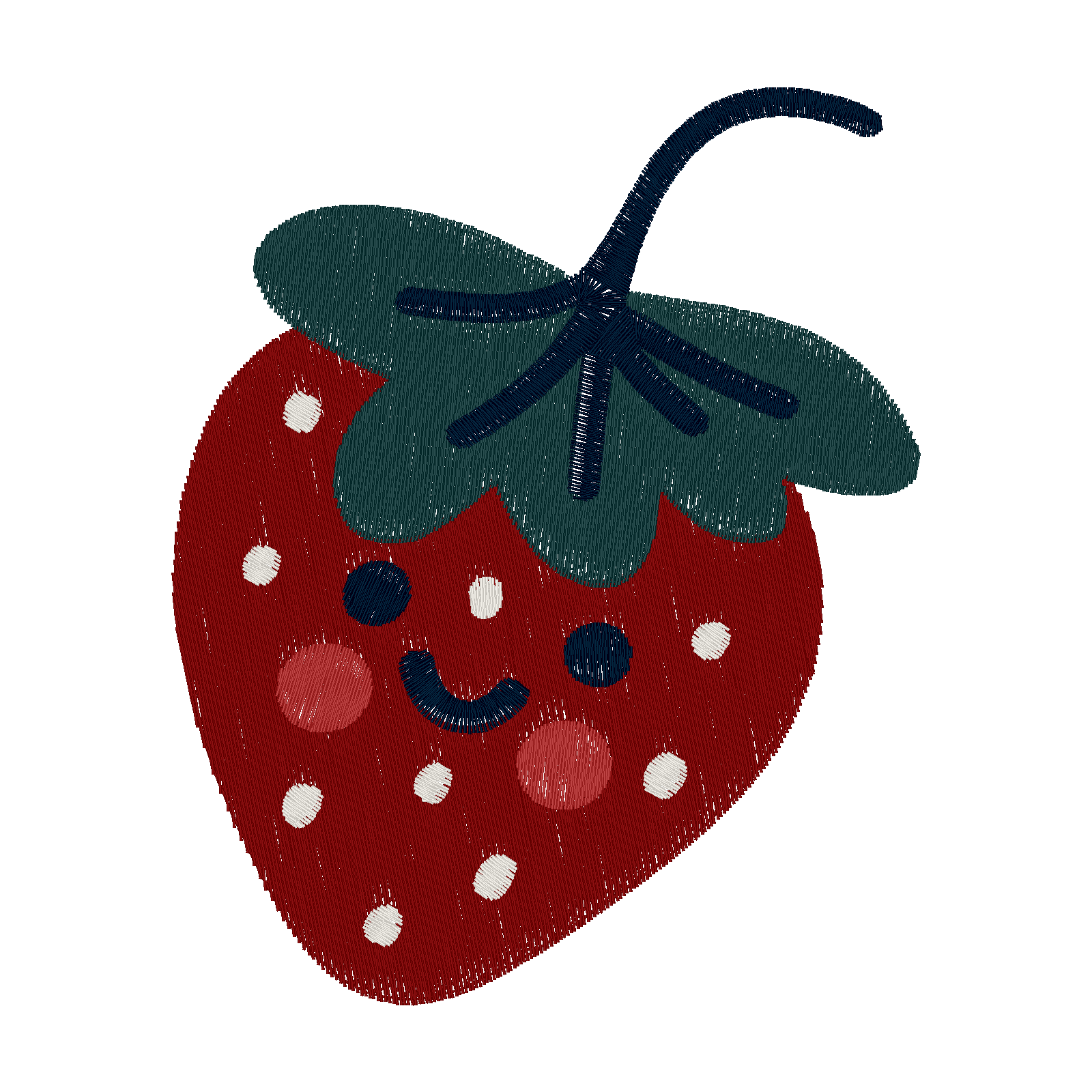 Kawaii Strawberry stitch preview