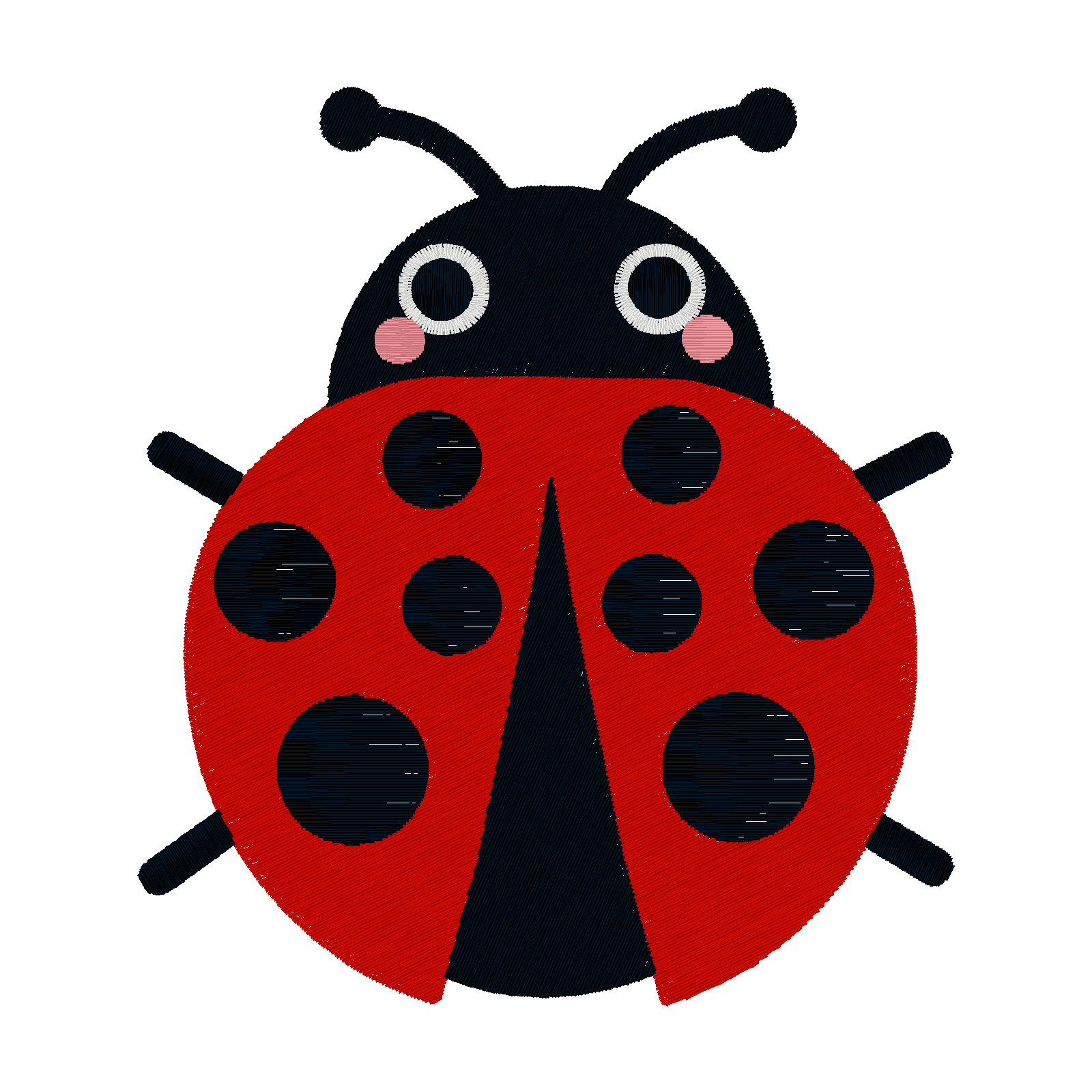 Lucky Ladybug digital stitch preview