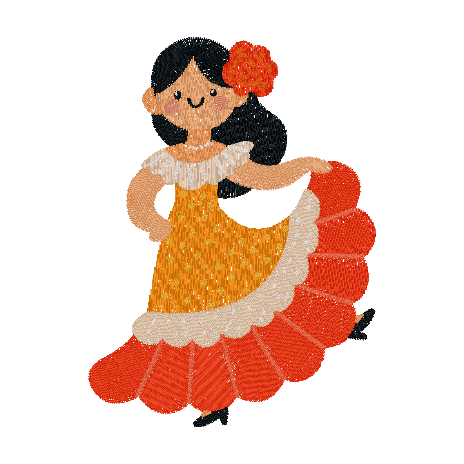 Marisol Dancer digital stitch preview