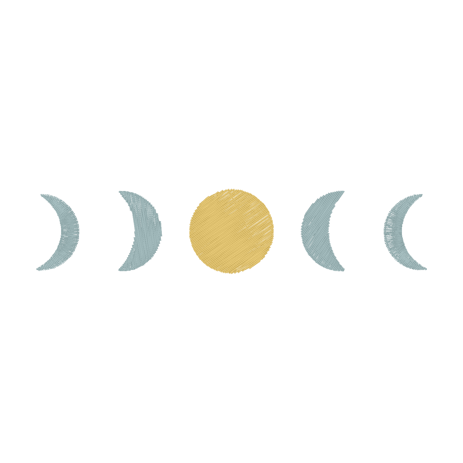 Moon Phases digital stitch preview