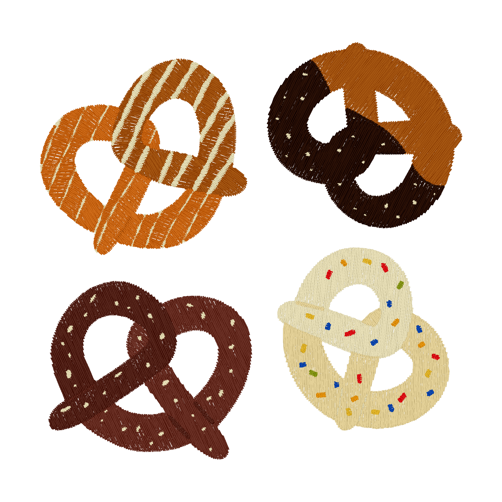 Party Pretzels digital stitch preview