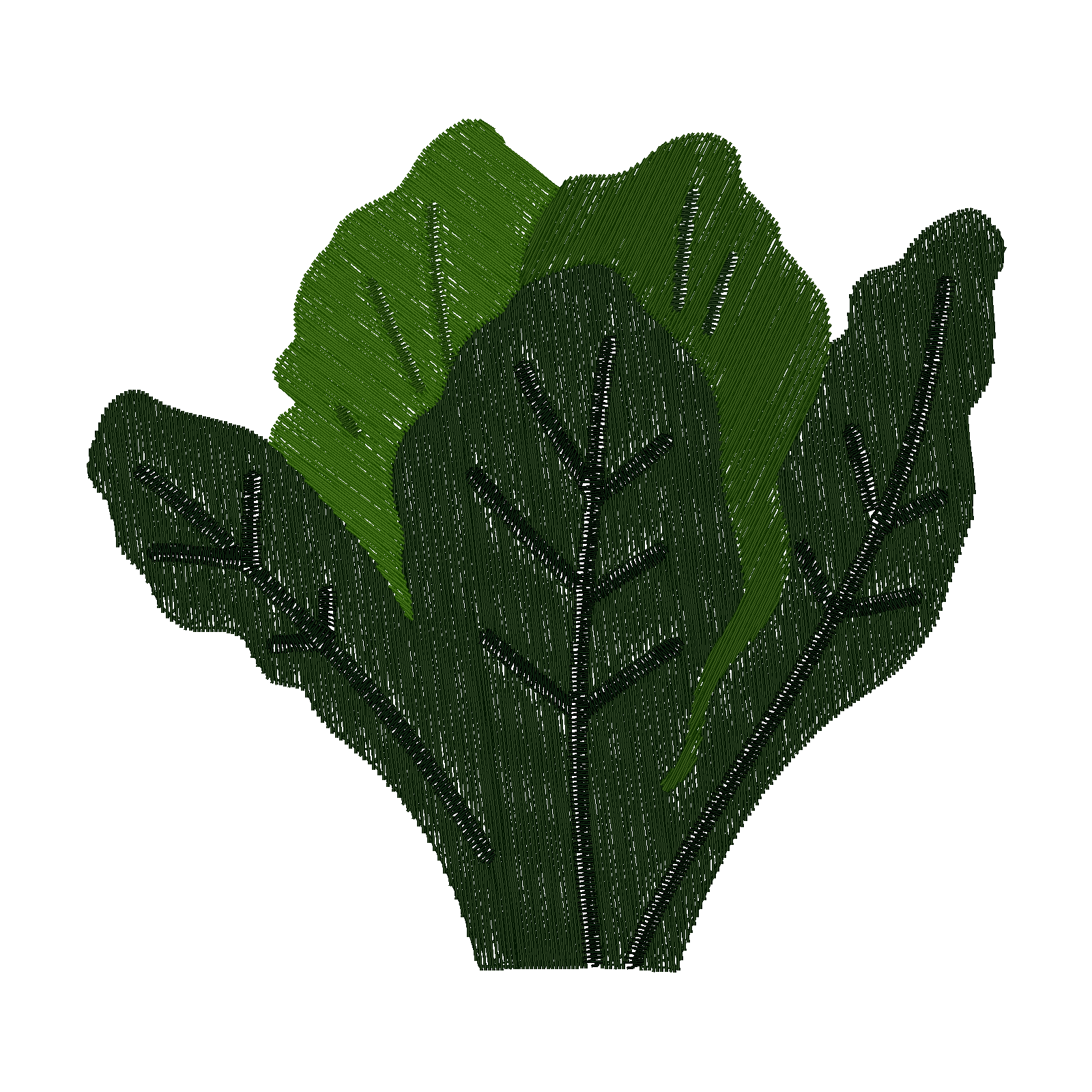 Patch of Romaine digital stitch preview