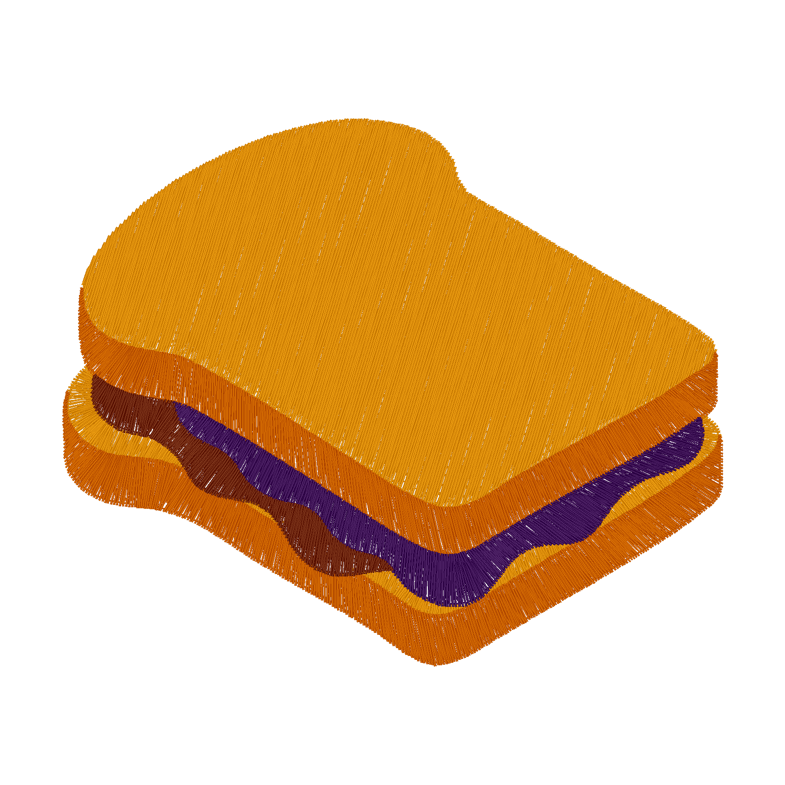 Pb&j Sandwich digital stitch preview
