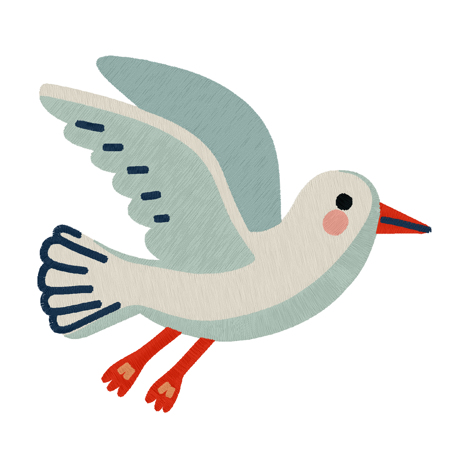 Pip the Seagull digital stitch preview
