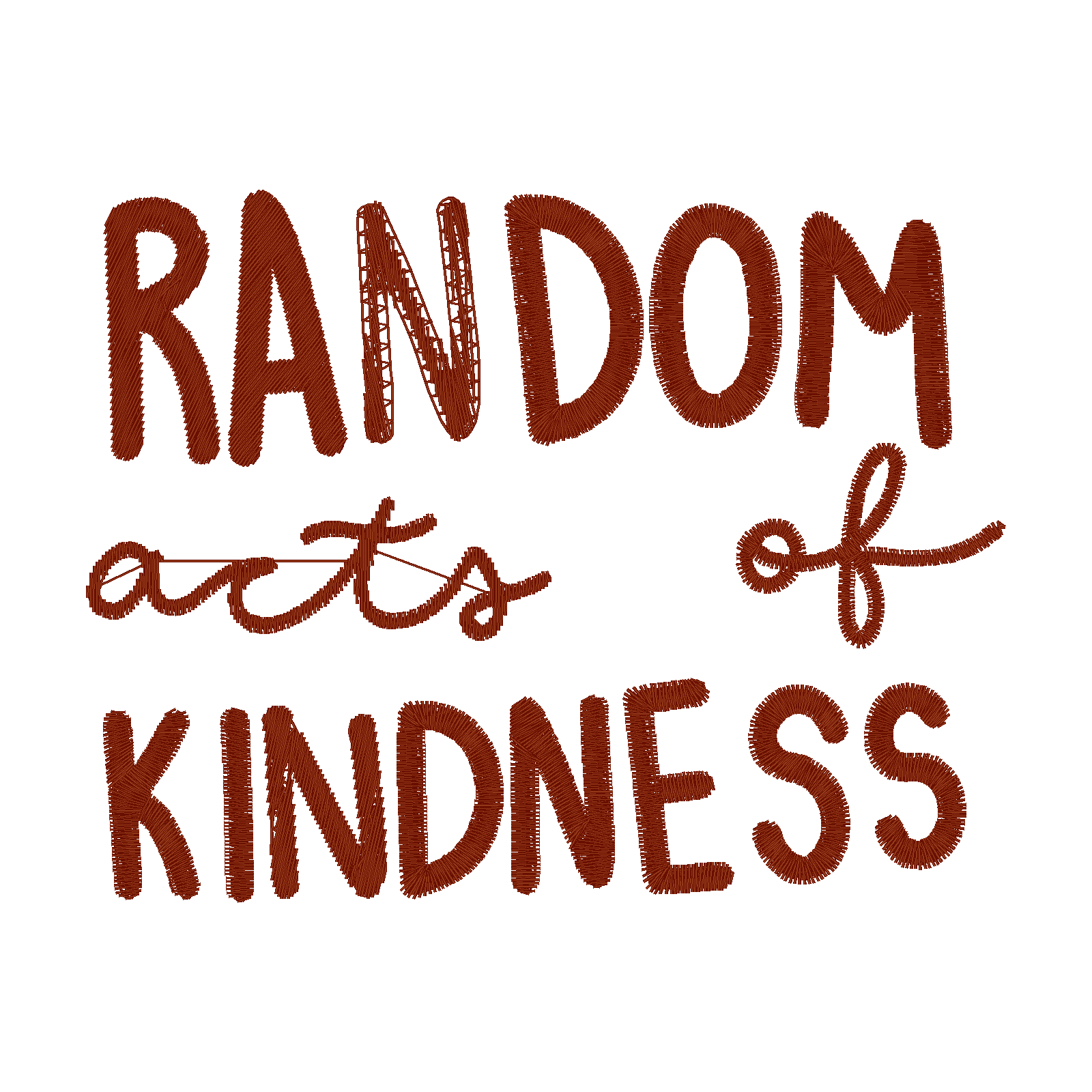 Random Acts of Kindness digital stitch preview