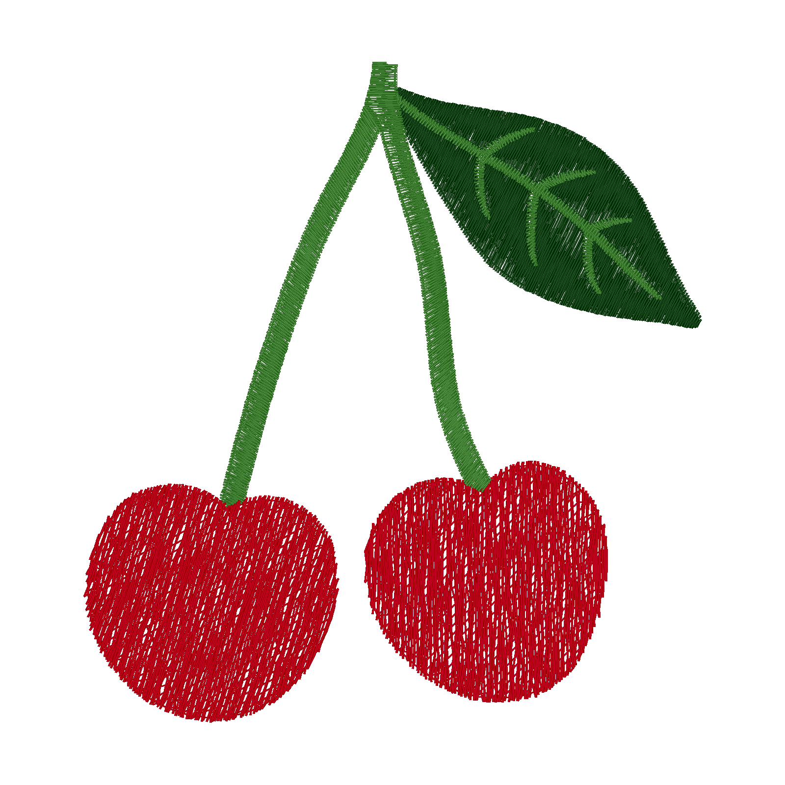 Red Cherries stitch preview
