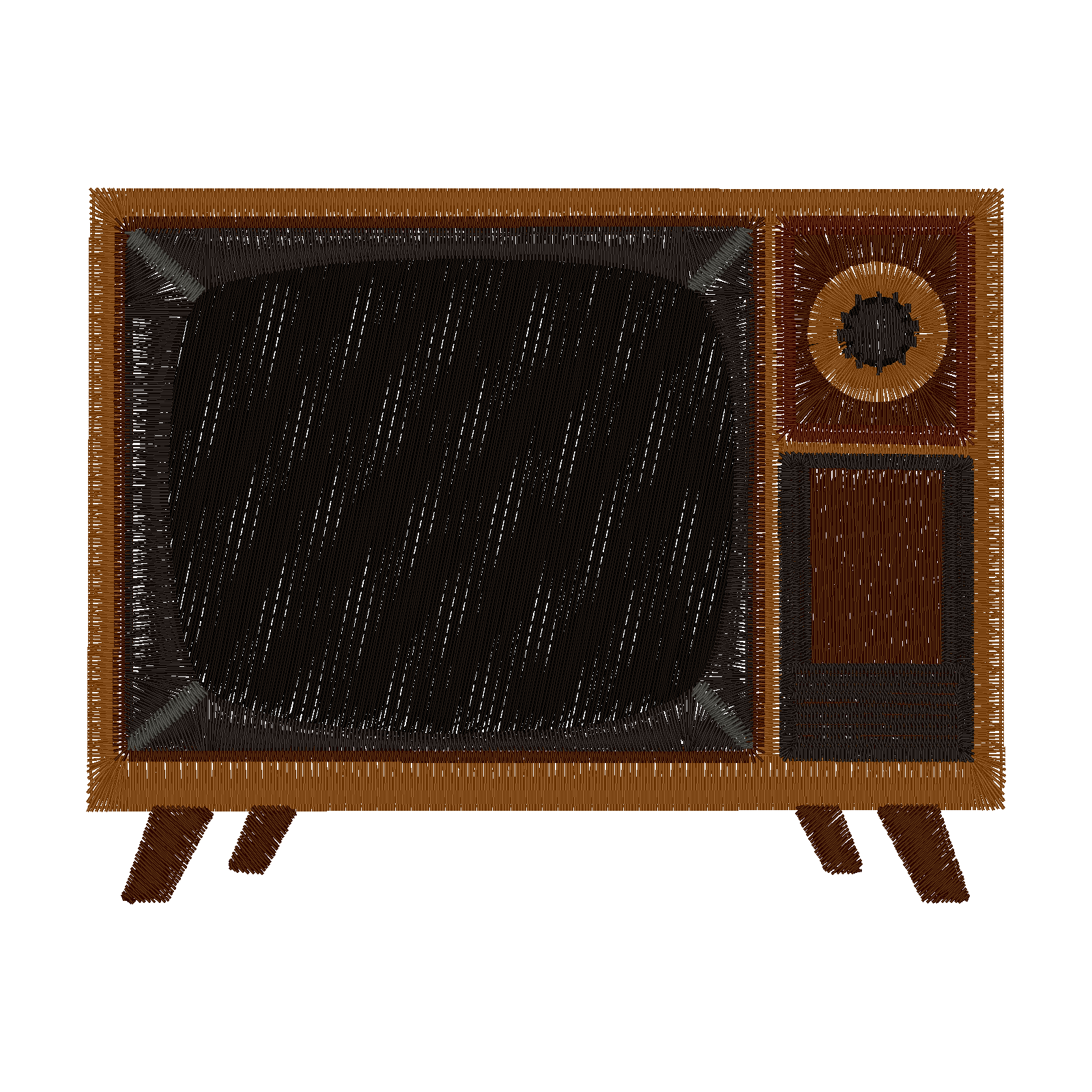 Retro Television digital stitch preview