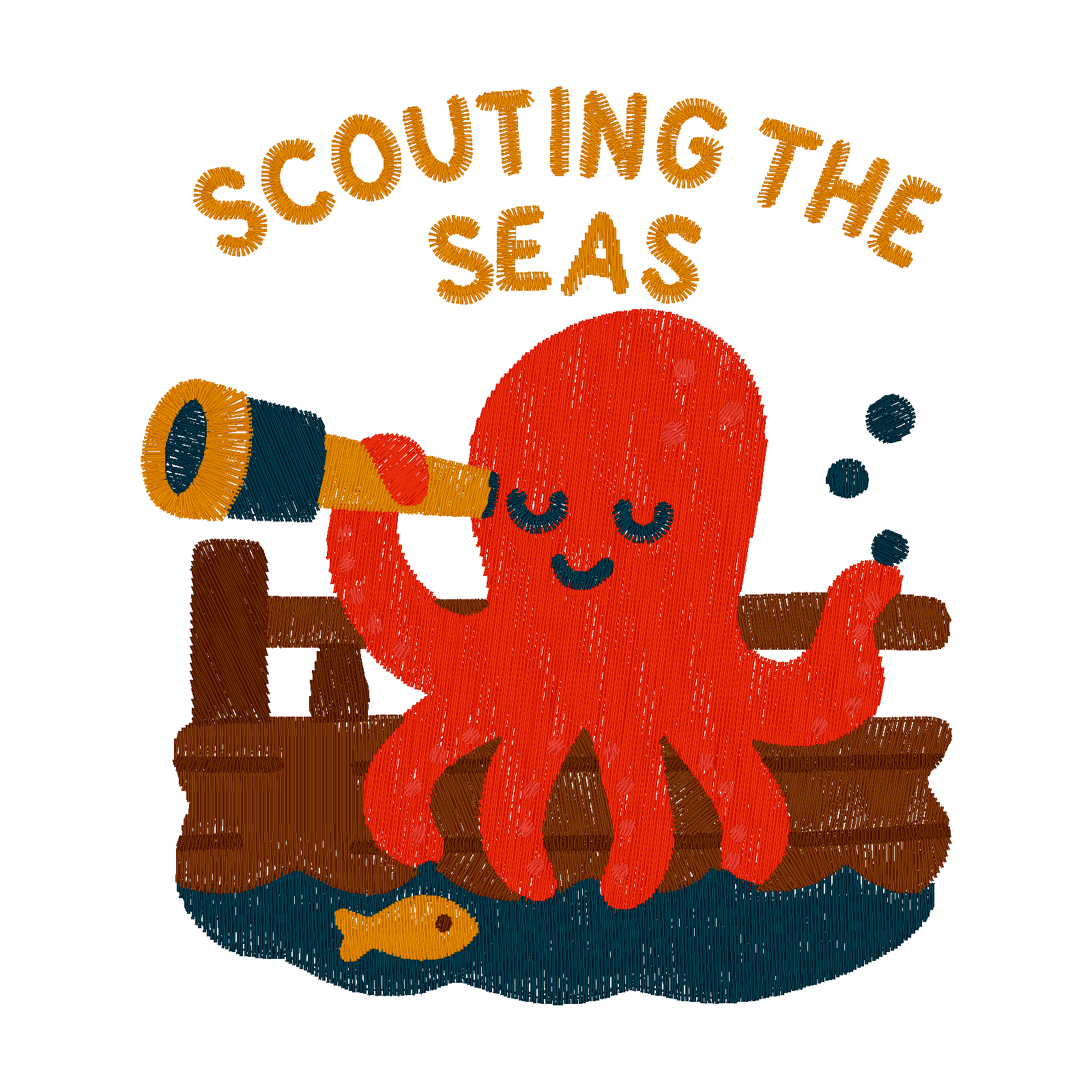 Scouting the Seas Octopus digital stitch preview