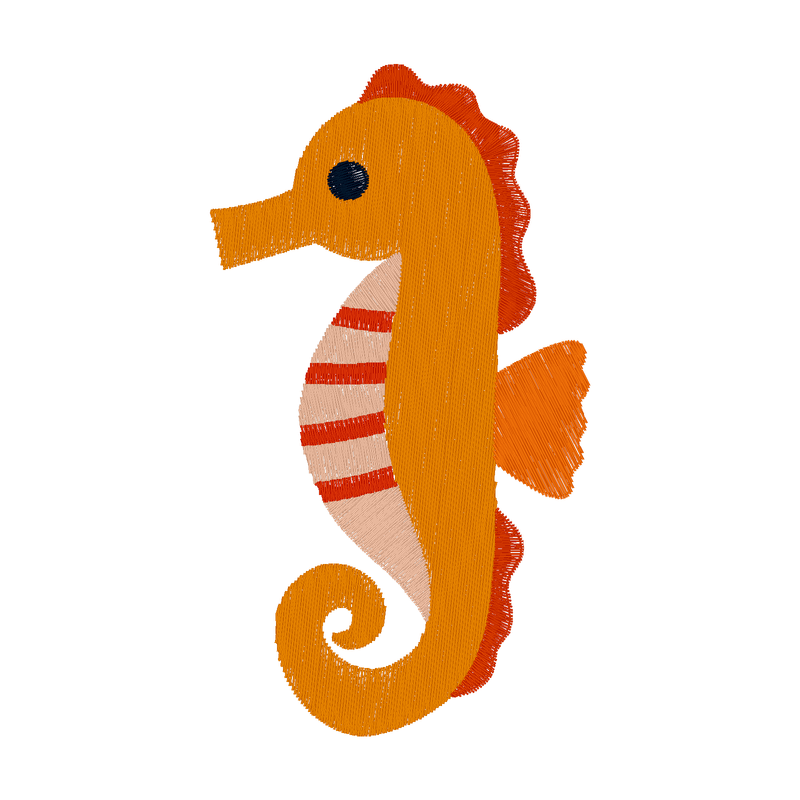 Seahorse digital stitch preview