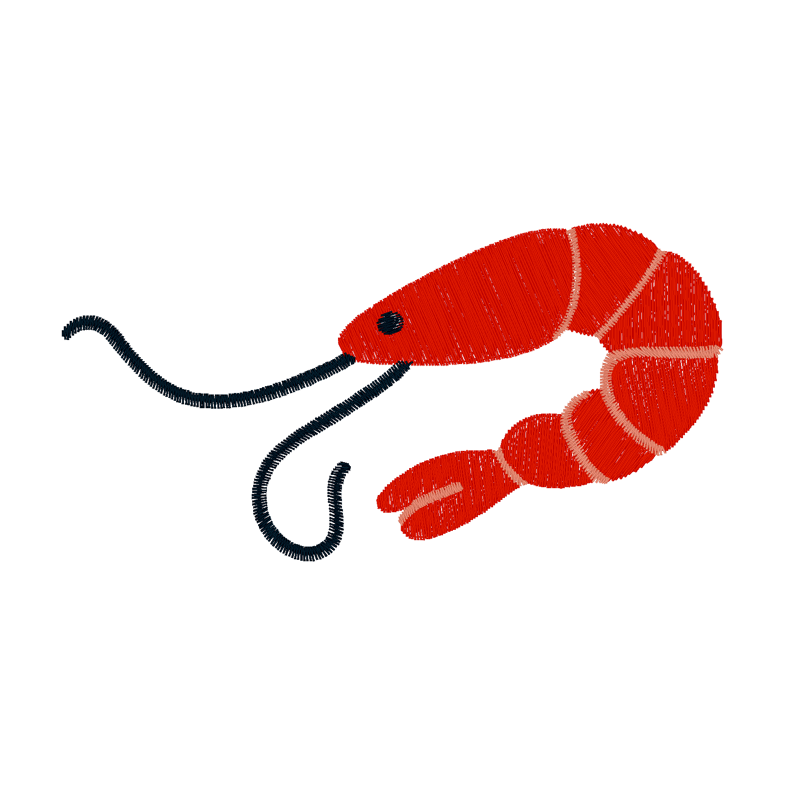Shrimp digital stitch preview