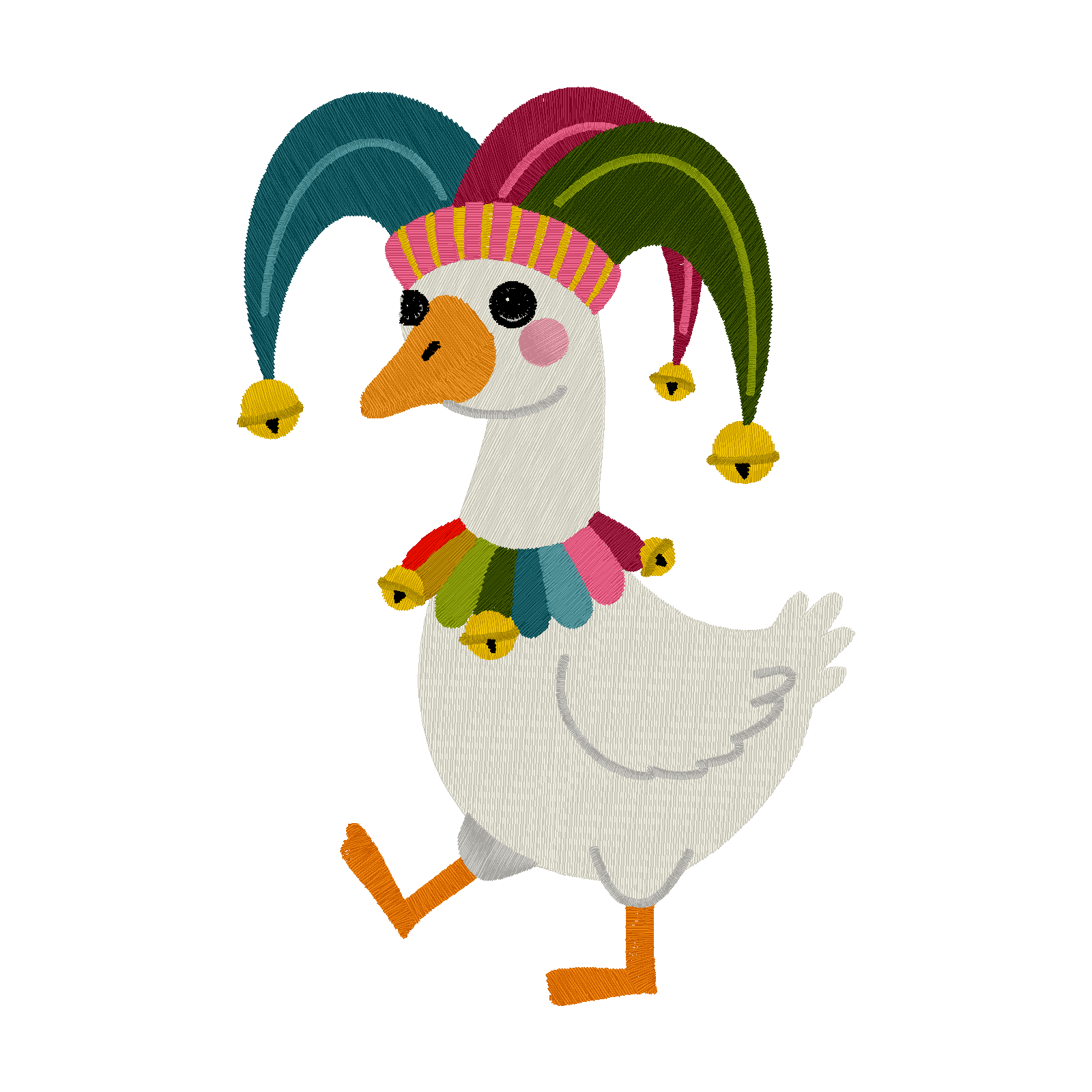Silly Goose digital stitch preview