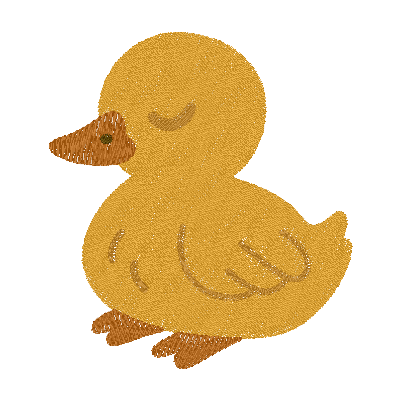 Sleepy Duckling digital stitch preview