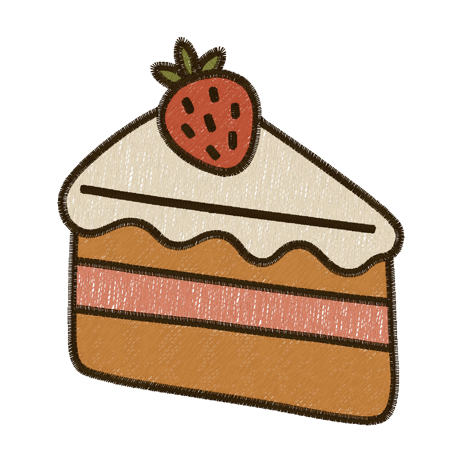 Slice of Cake stitch preview