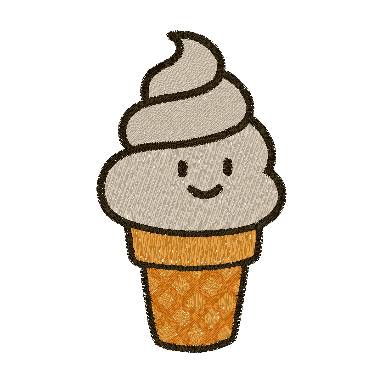 Soft Serve Patch digital stitch preview