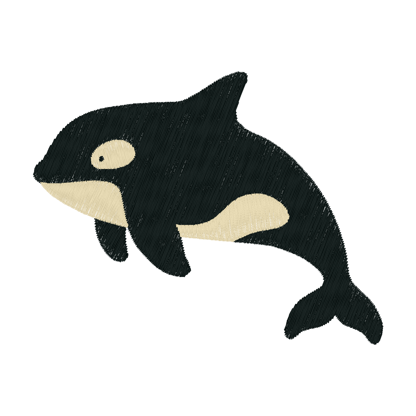Splash the Orca digital stitch preview