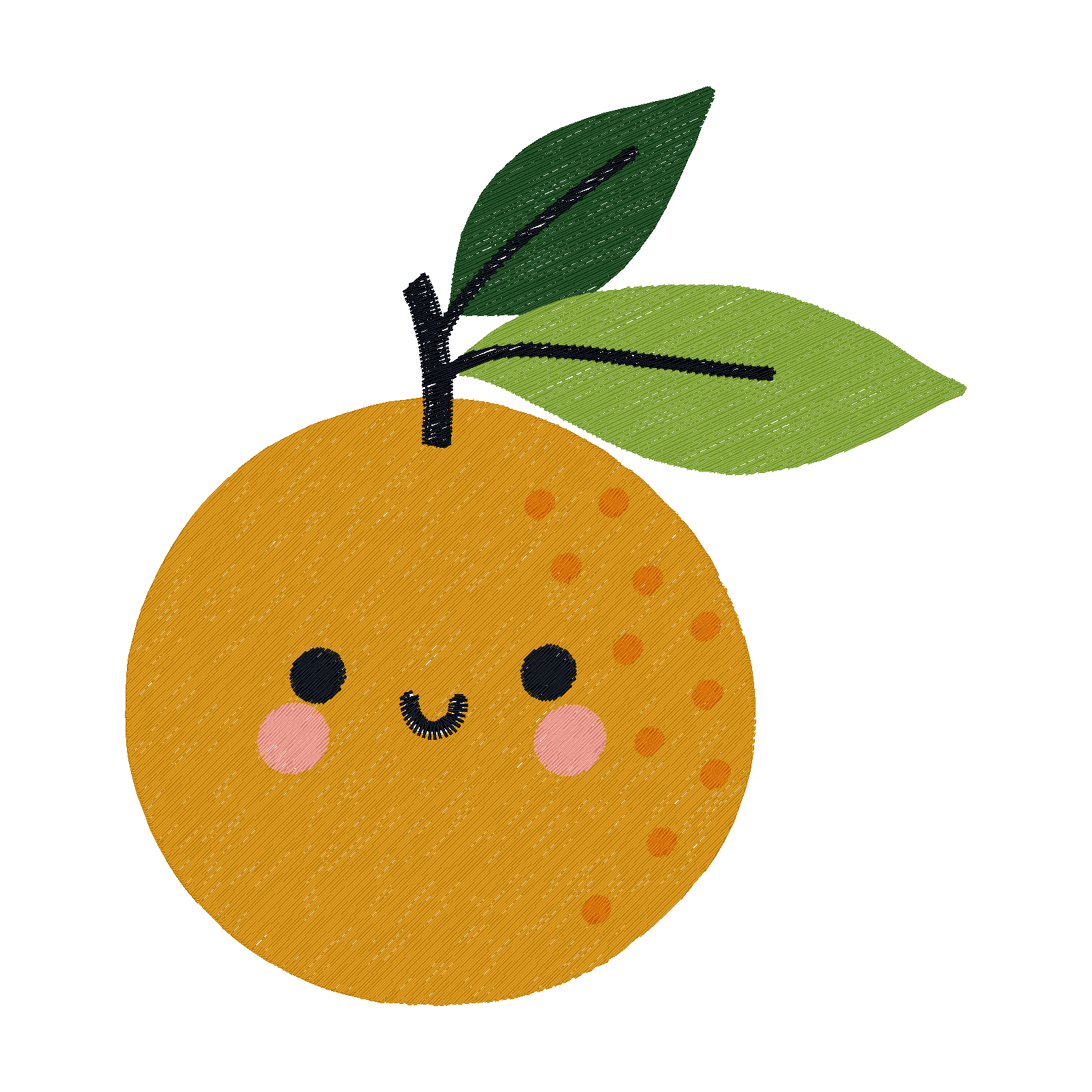 Sunny Orange stitch preview