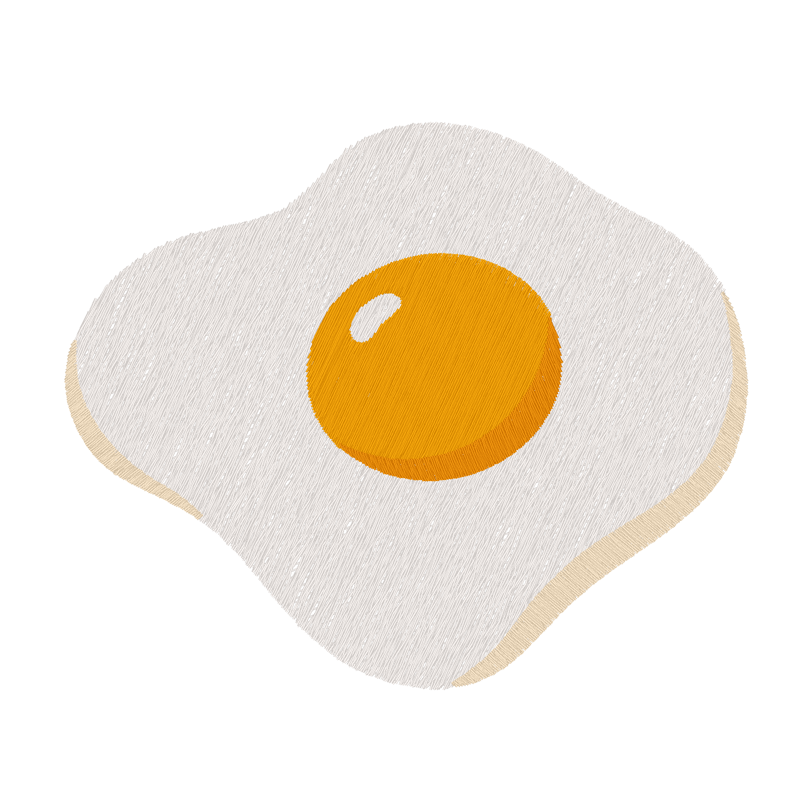Sunny Side Up Egg digital stitch preview