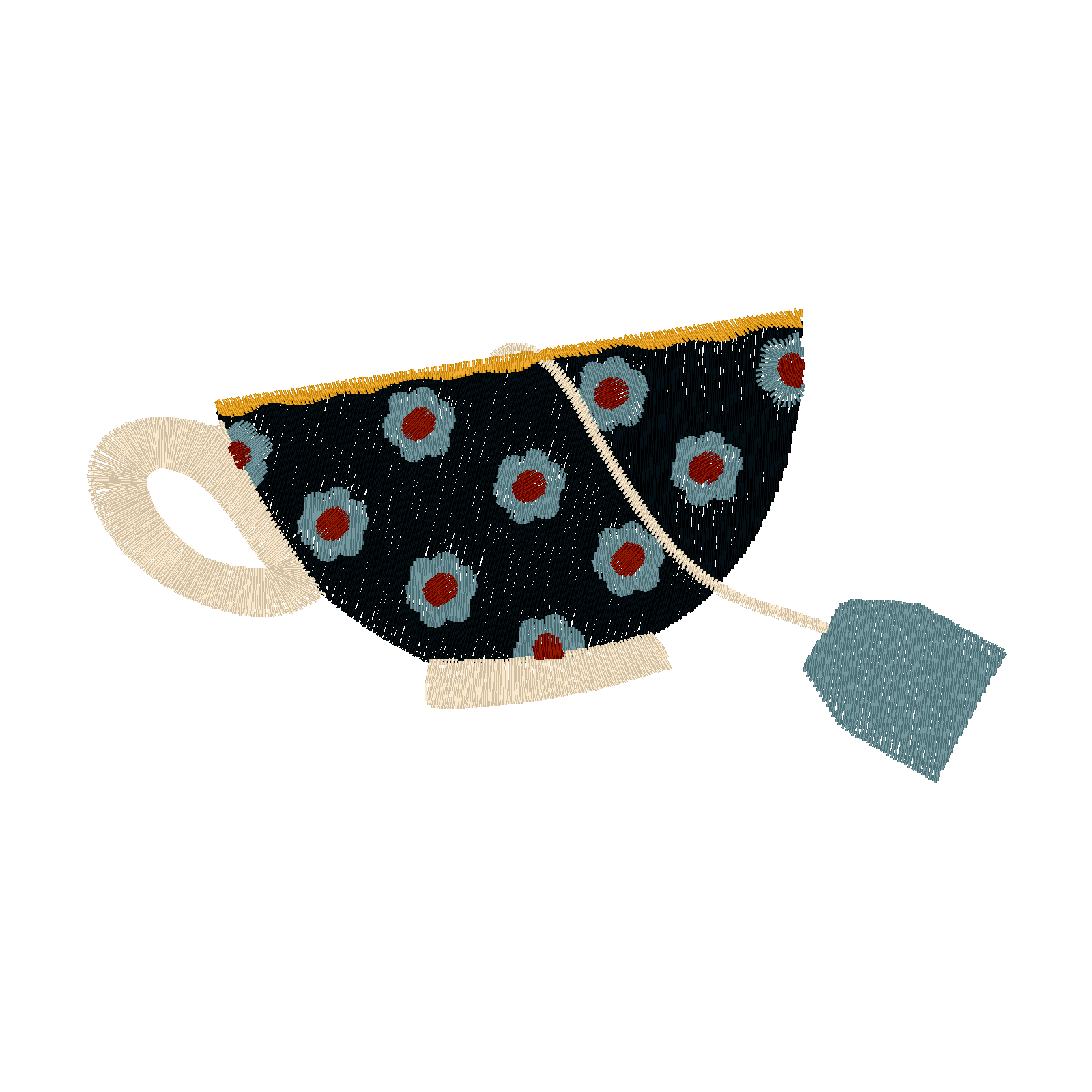 Teacup Blossom digital stitch preview
