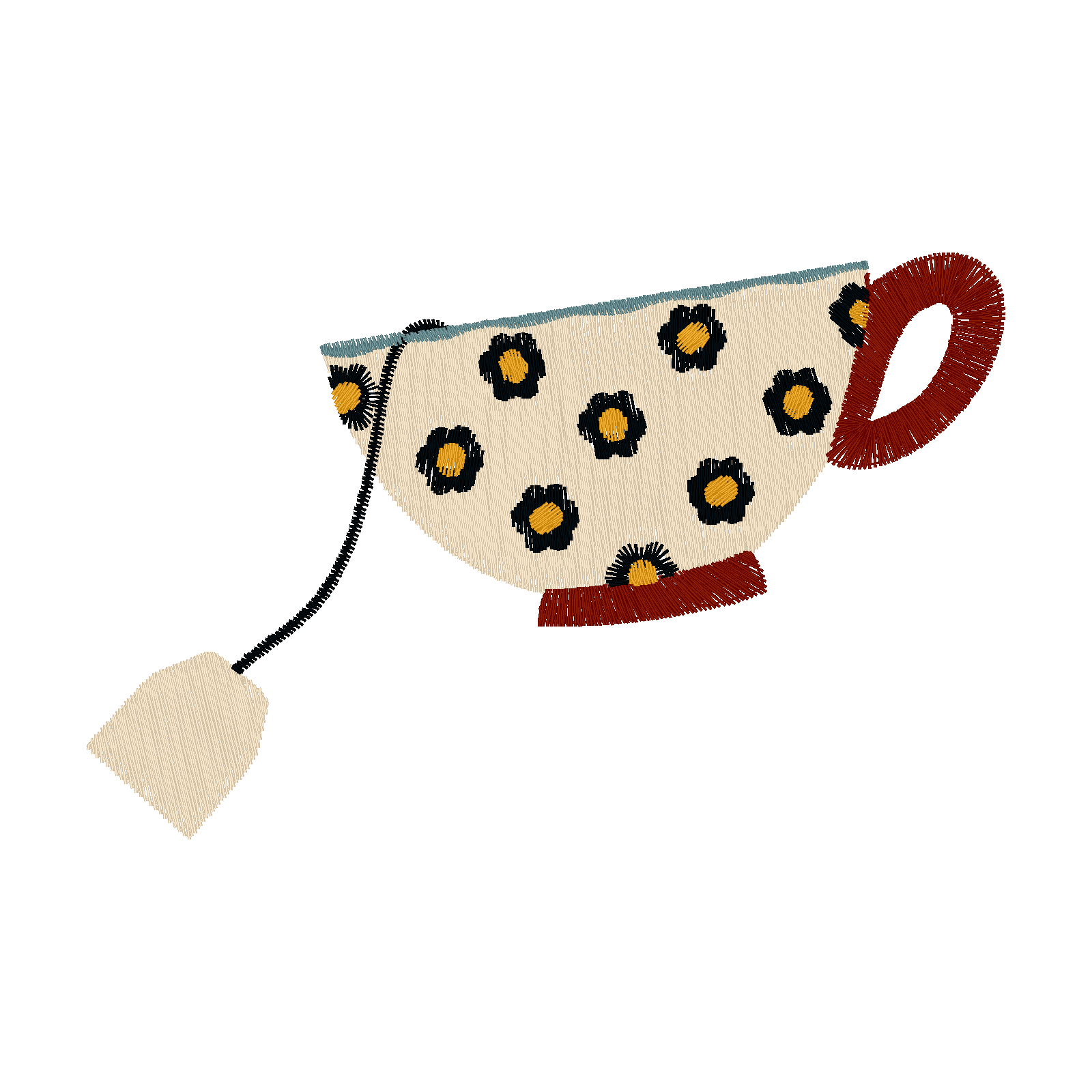 Teacup digital stitch preview
