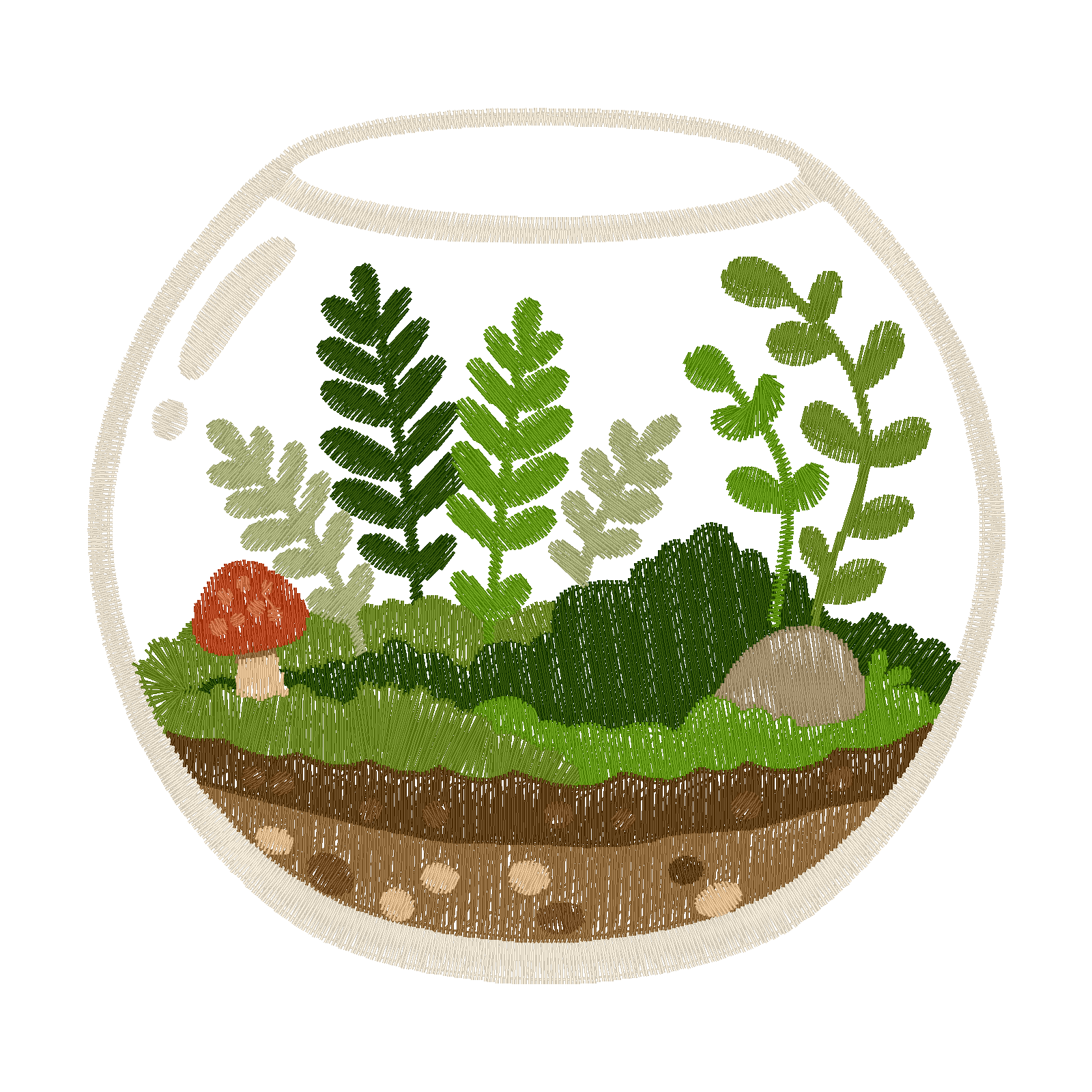 Terrarium digital stitch preview